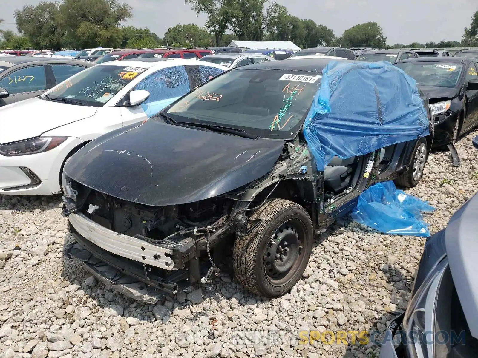 2 Photograph of a damaged car JTDEPMAE2MJ141252 TOYOTA COROLLA 2021