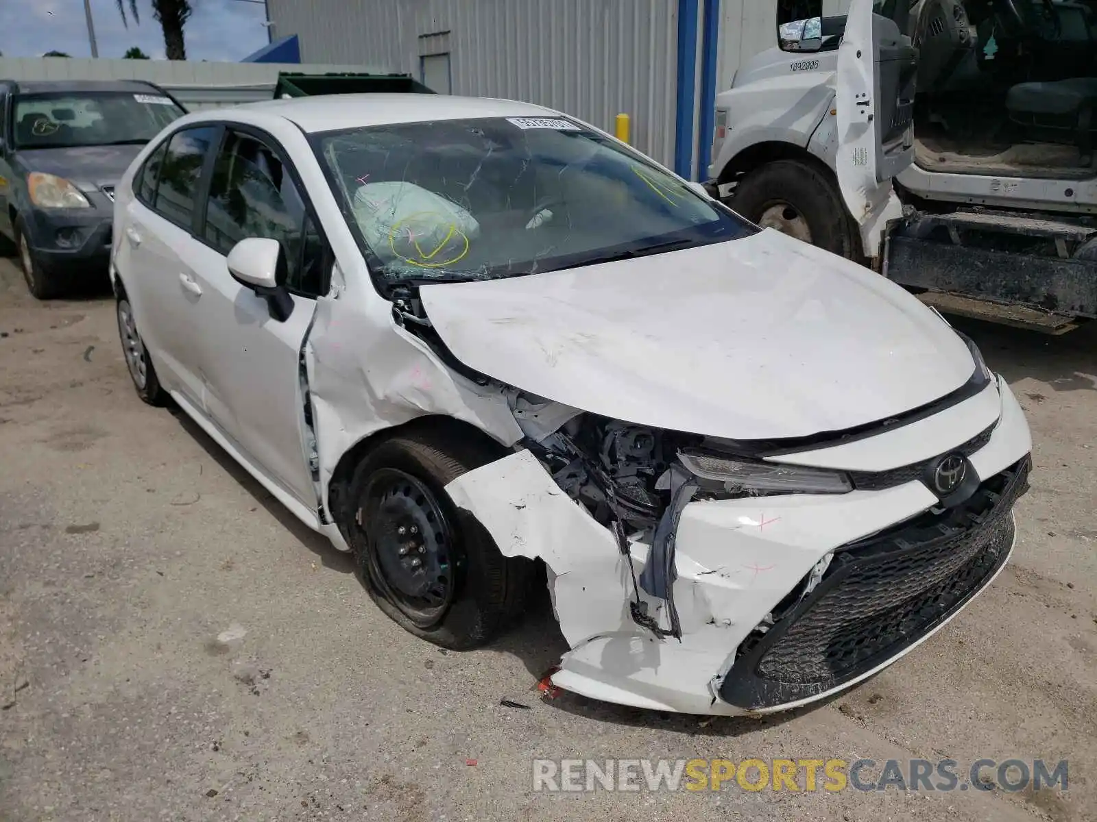 1 Photograph of a damaged car JTDEPMAE2MJ142367 TOYOTA COROLLA 2021