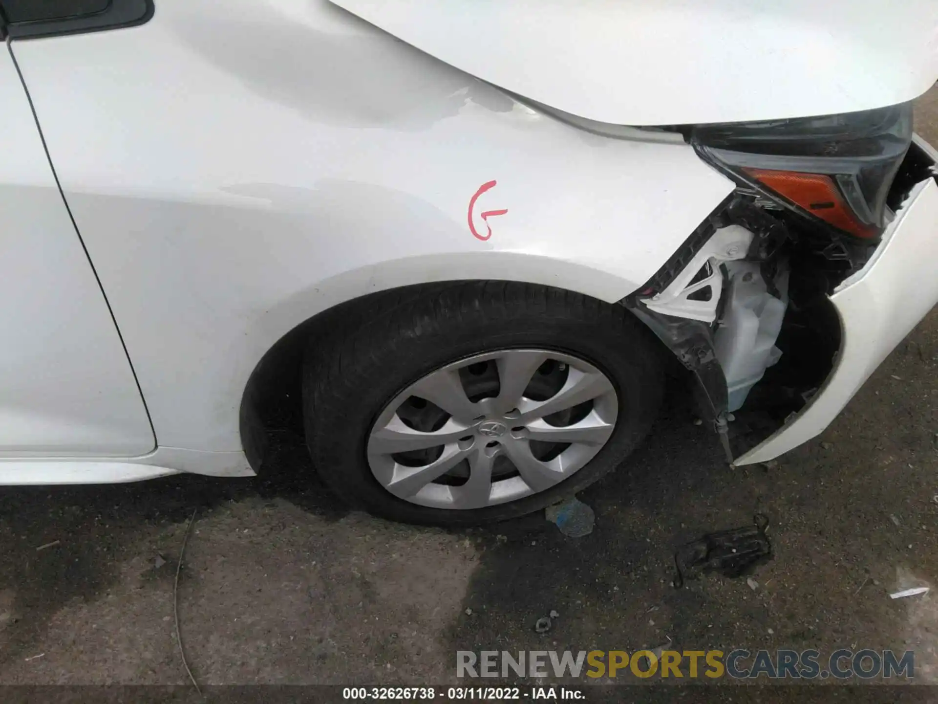 13 Photograph of a damaged car JTDEPMAE2MJ142532 TOYOTA COROLLA 2021