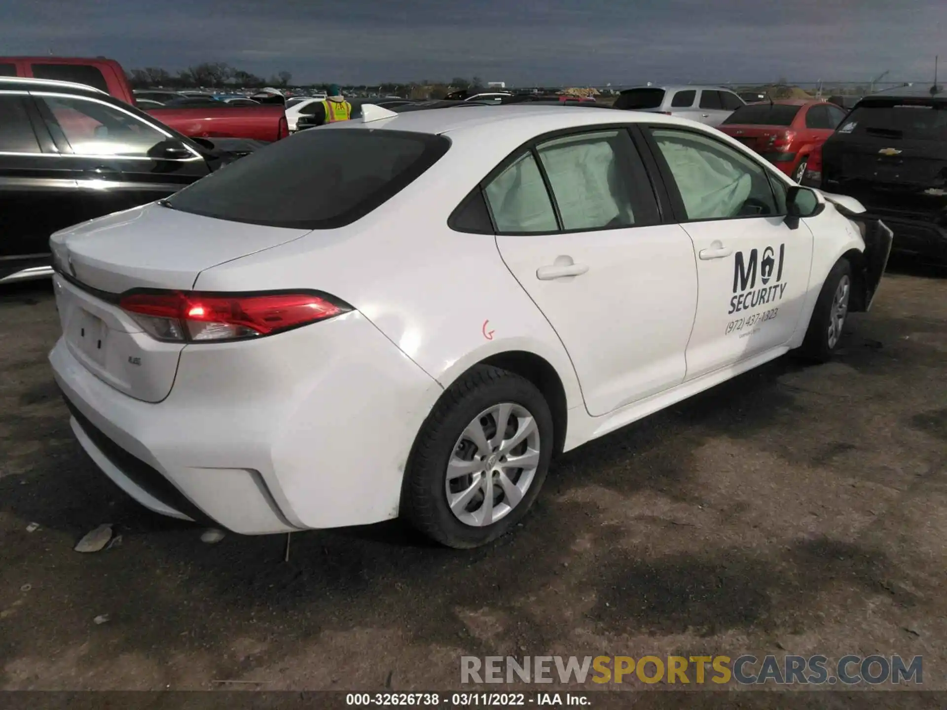 4 Photograph of a damaged car JTDEPMAE2MJ142532 TOYOTA COROLLA 2021