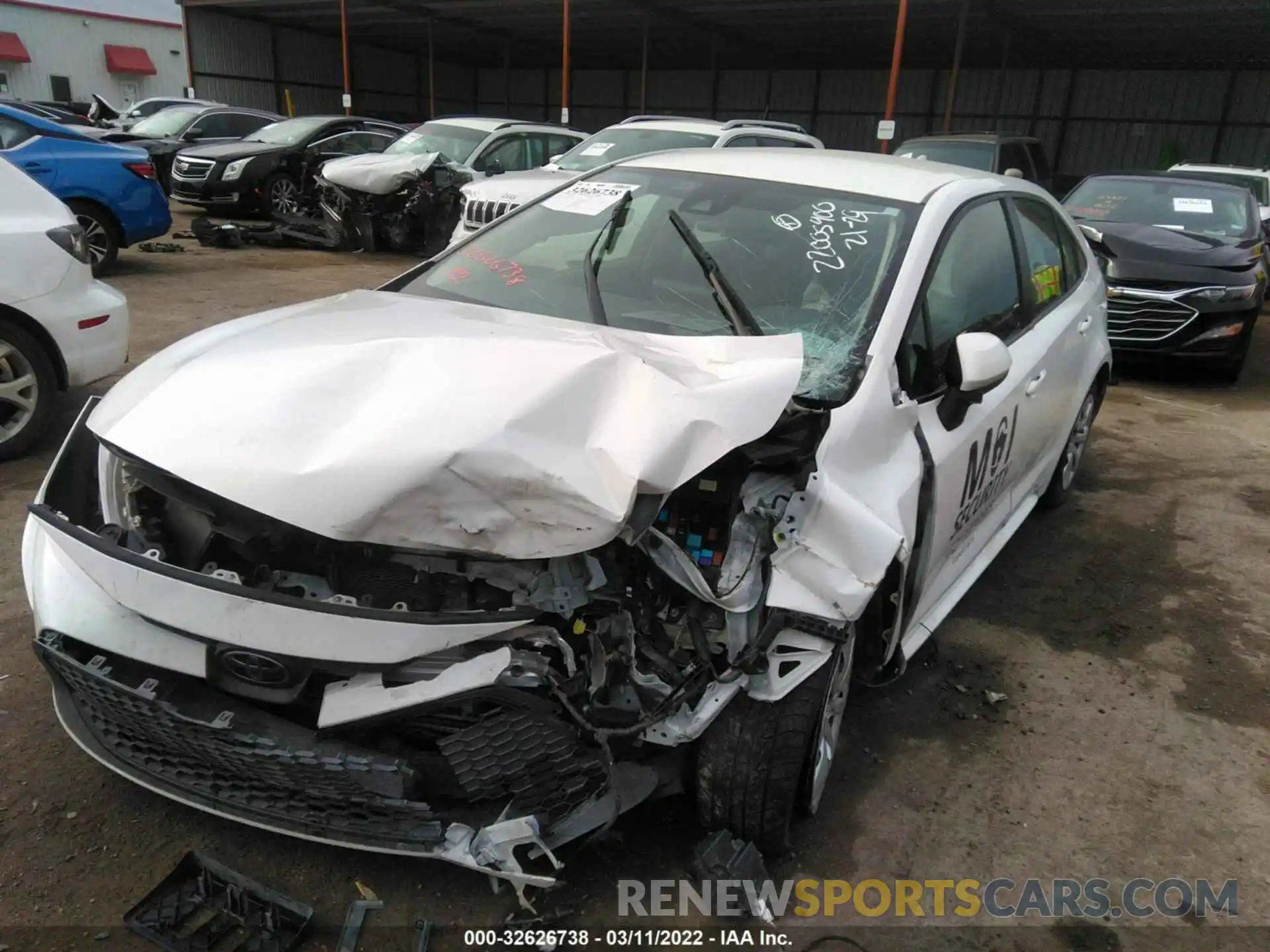 6 Photograph of a damaged car JTDEPMAE2MJ142532 TOYOTA COROLLA 2021