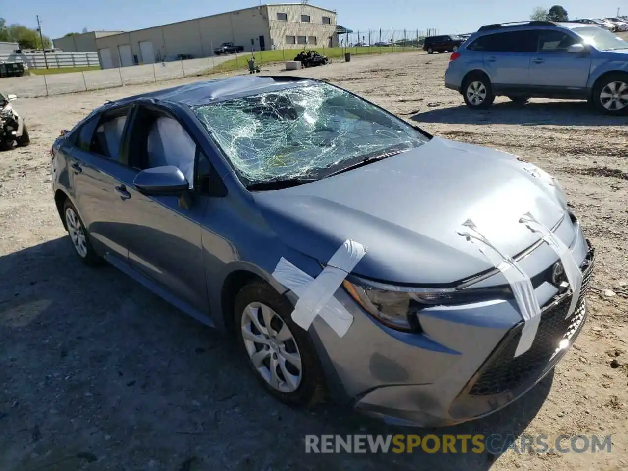 1 Photograph of a damaged car JTDEPMAE2MJ142661 TOYOTA COROLLA 2021