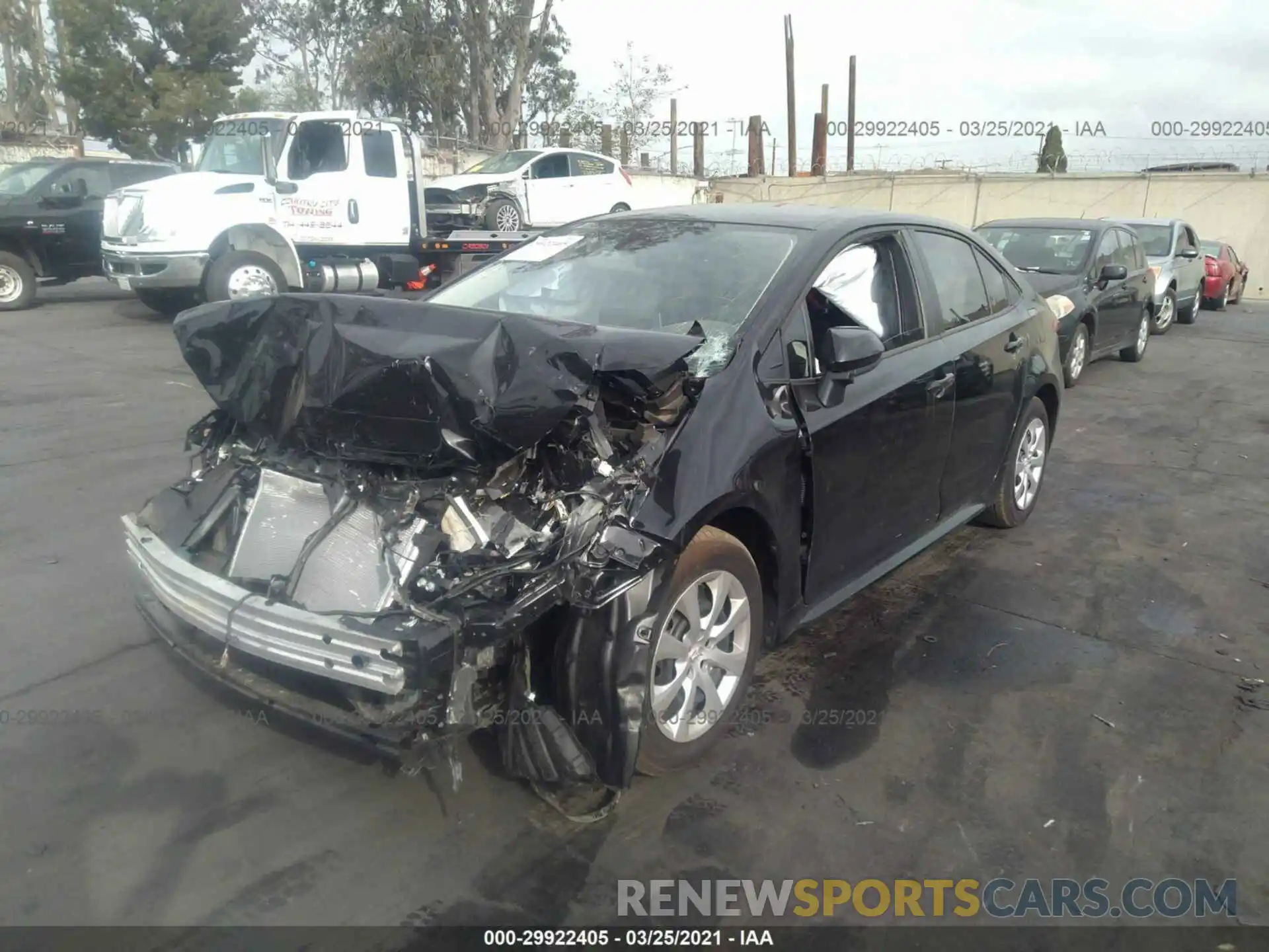 2 Photograph of a damaged car JTDEPMAE2MJ142904 TOYOTA COROLLA 2021