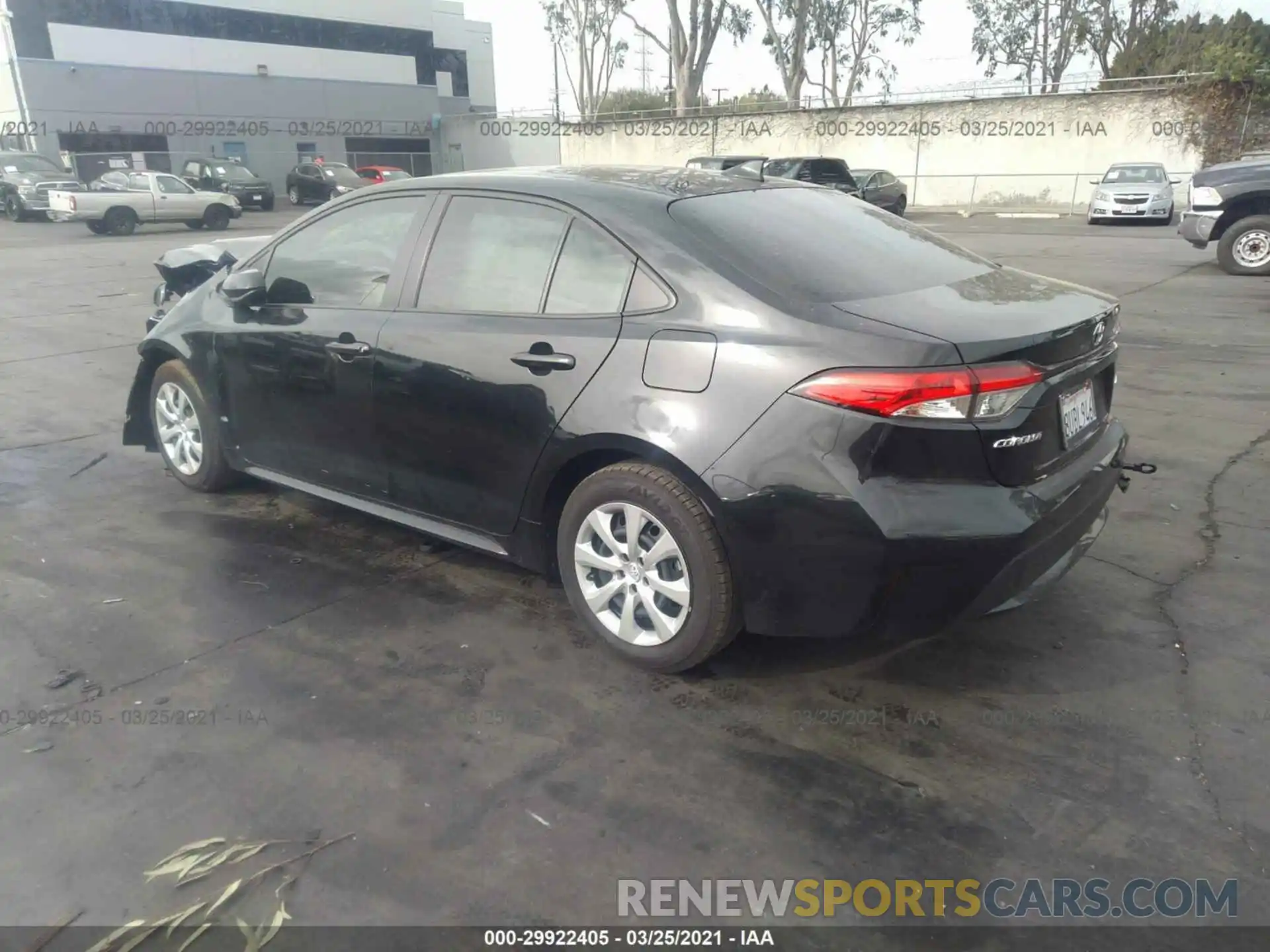 3 Photograph of a damaged car JTDEPMAE2MJ142904 TOYOTA COROLLA 2021