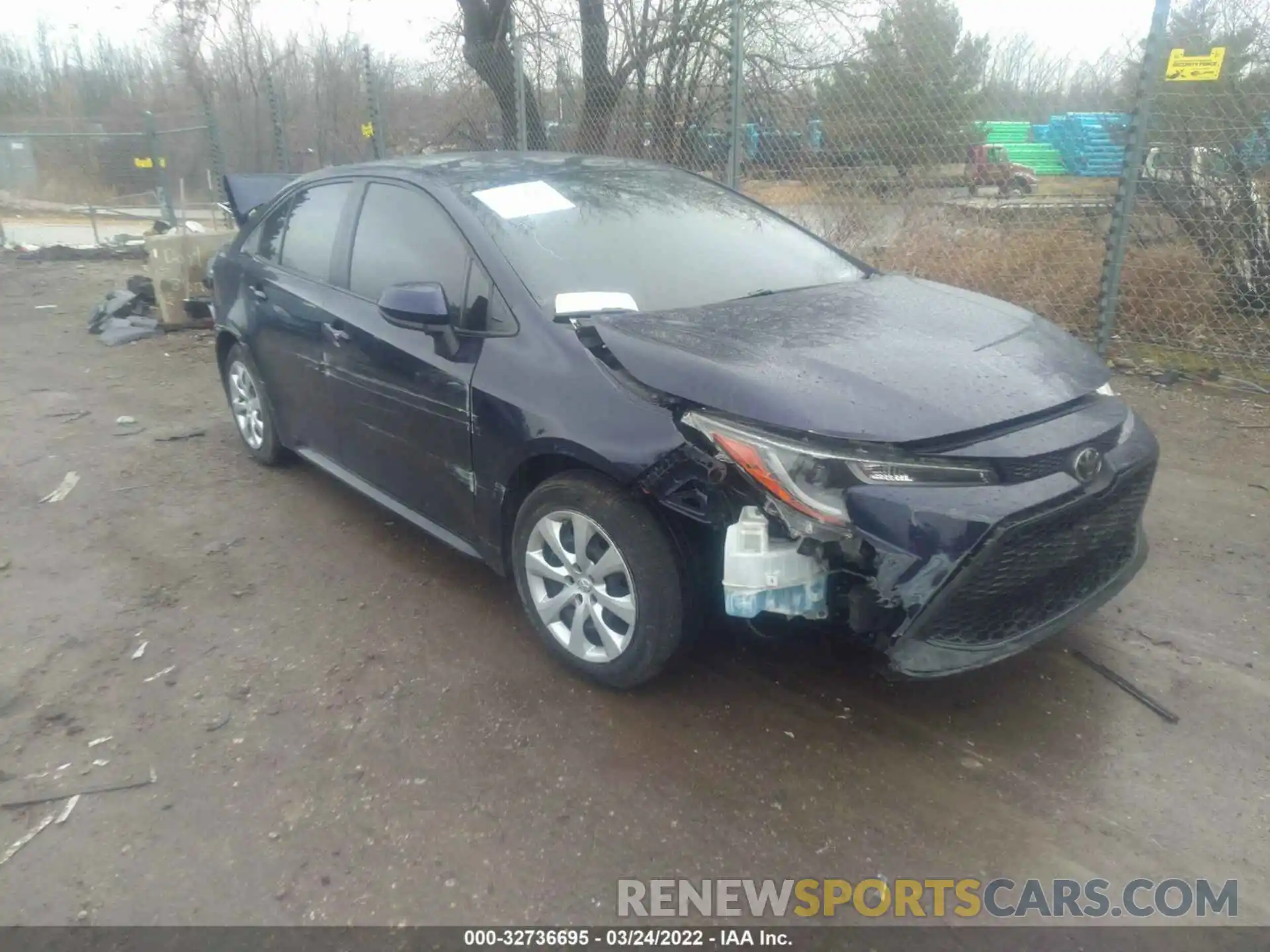 1 Photograph of a damaged car JTDEPMAE2MJ143342 TOYOTA COROLLA 2021