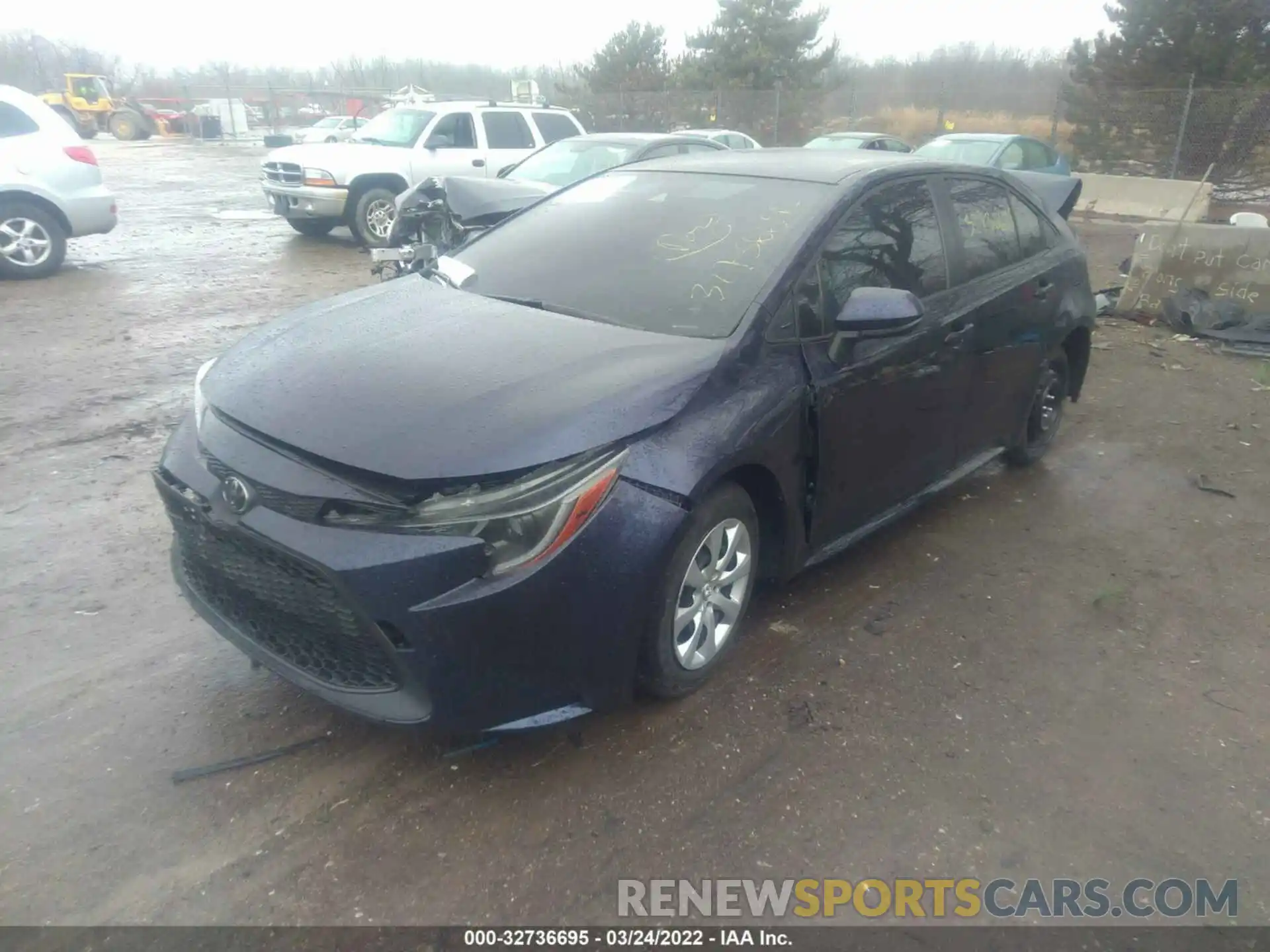 2 Photograph of a damaged car JTDEPMAE2MJ143342 TOYOTA COROLLA 2021