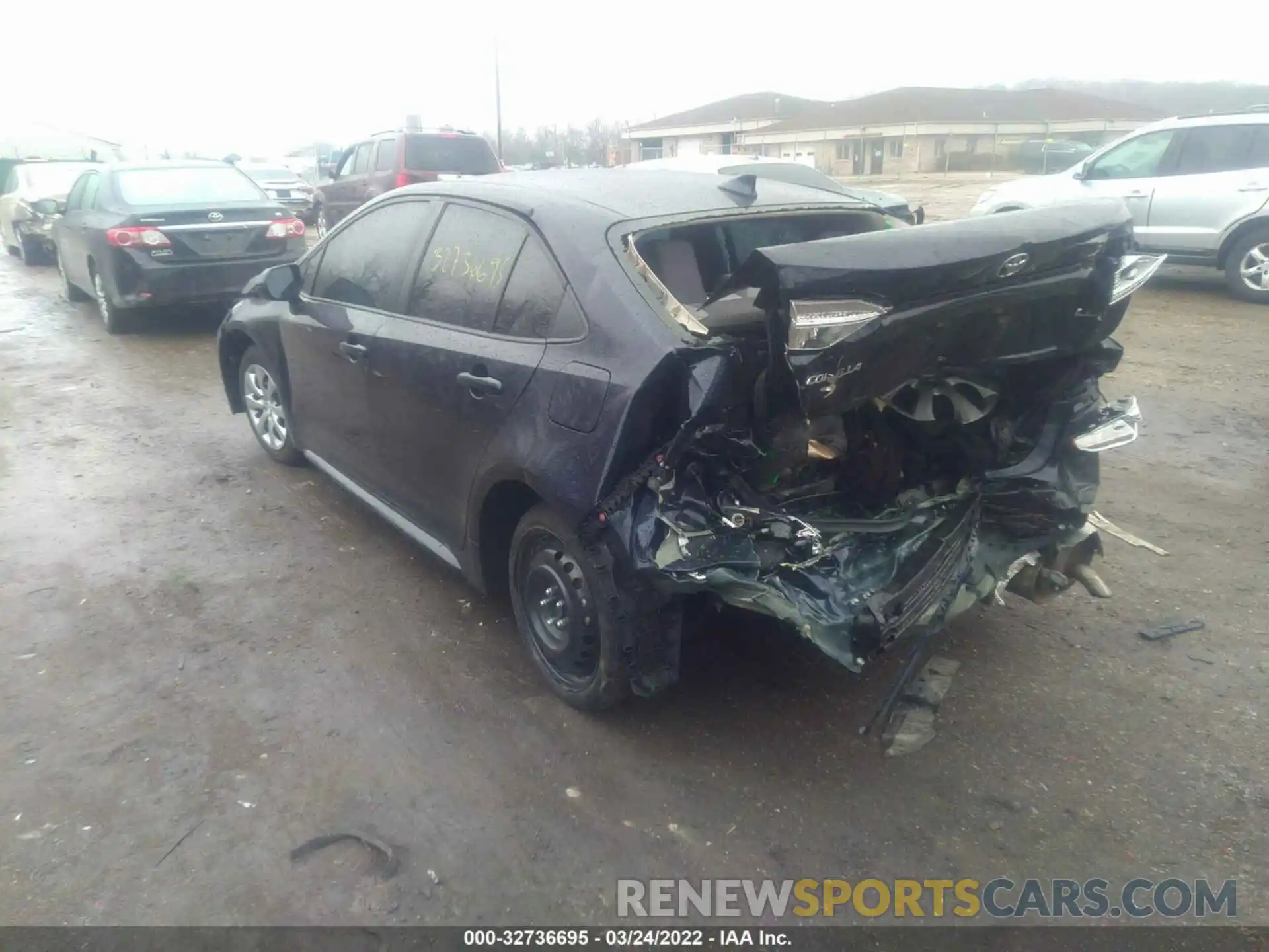 3 Photograph of a damaged car JTDEPMAE2MJ143342 TOYOTA COROLLA 2021