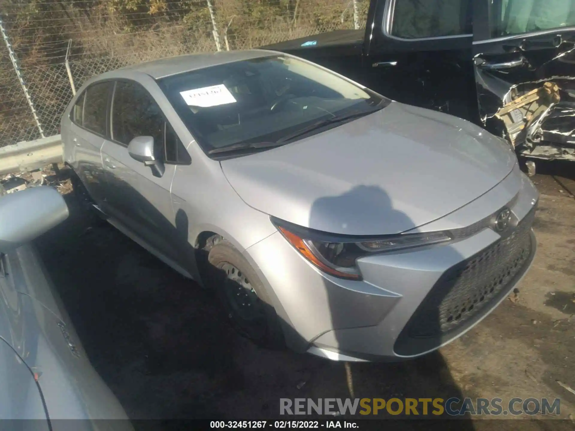 1 Photograph of a damaged car JTDEPMAE2MJ143437 TOYOTA COROLLA 2021