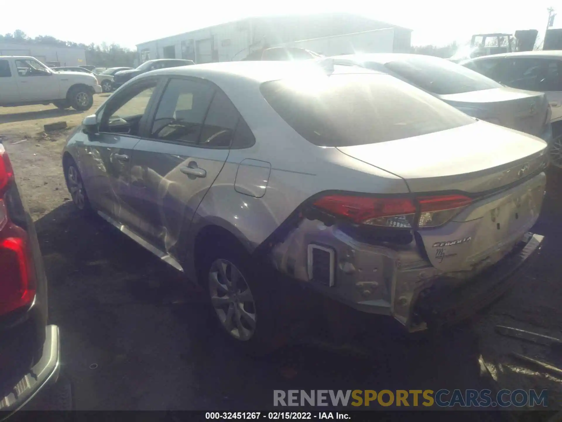 3 Photograph of a damaged car JTDEPMAE2MJ143437 TOYOTA COROLLA 2021