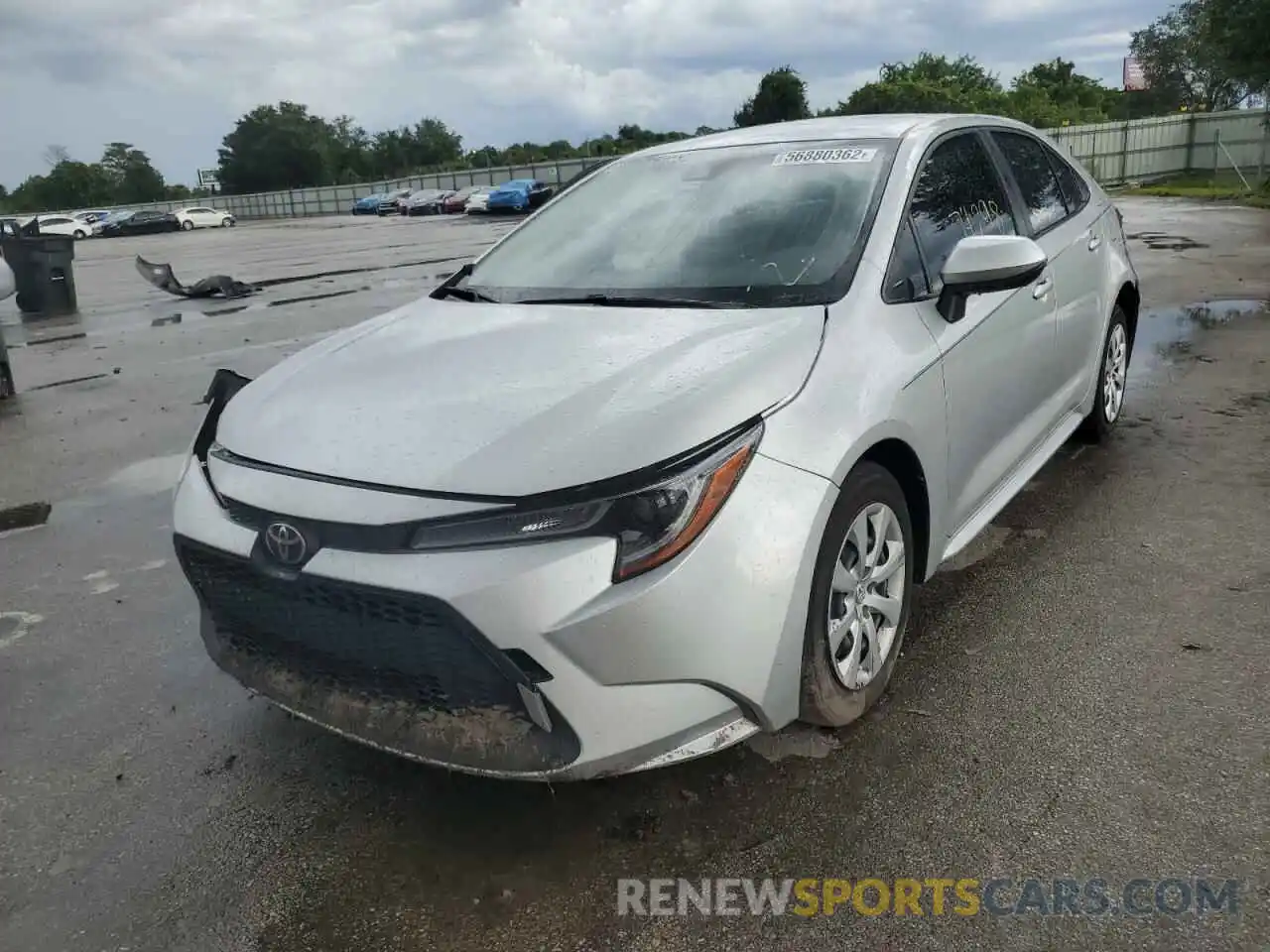 2 Photograph of a damaged car JTDEPMAE2MJ144104 TOYOTA COROLLA 2021