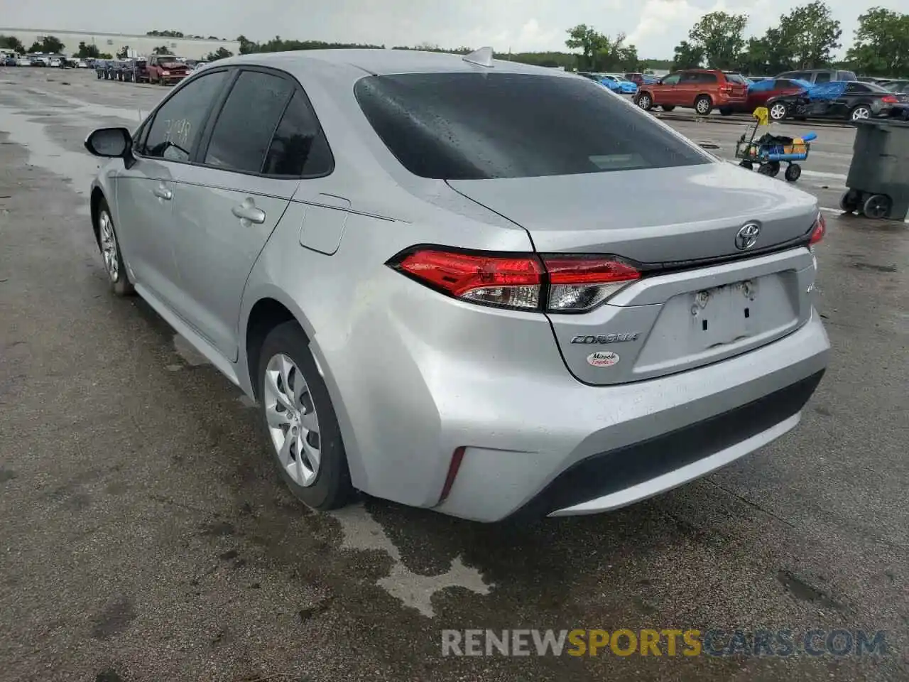 3 Photograph of a damaged car JTDEPMAE2MJ144104 TOYOTA COROLLA 2021