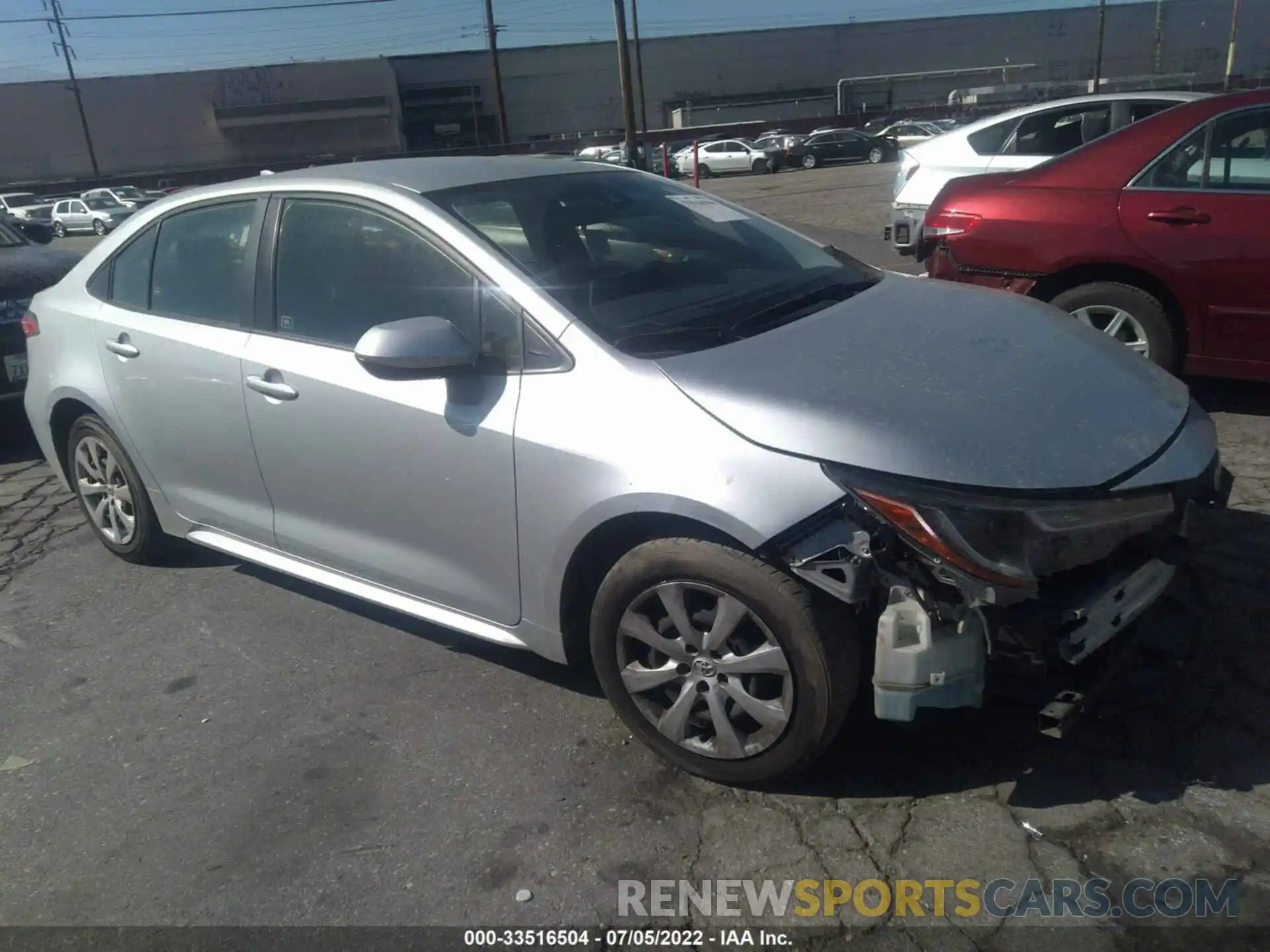 1 Photograph of a damaged car JTDEPMAE2MJ144202 TOYOTA COROLLA 2021