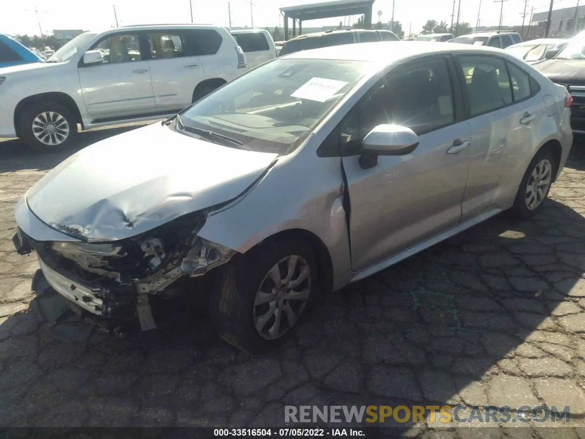 2 Photograph of a damaged car JTDEPMAE2MJ144202 TOYOTA COROLLA 2021