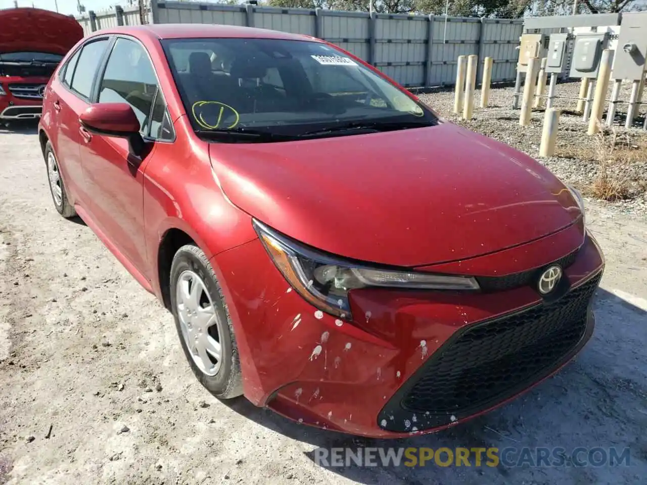 1 Photograph of a damaged car JTDEPMAE2MJ145351 TOYOTA COROLLA 2021