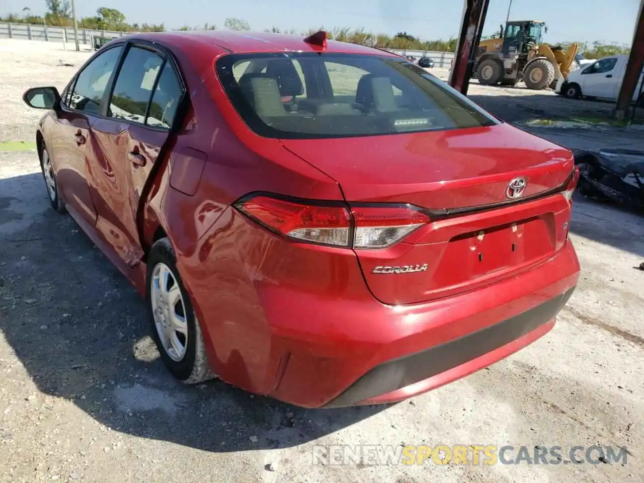 3 Photograph of a damaged car JTDEPMAE2MJ145351 TOYOTA COROLLA 2021