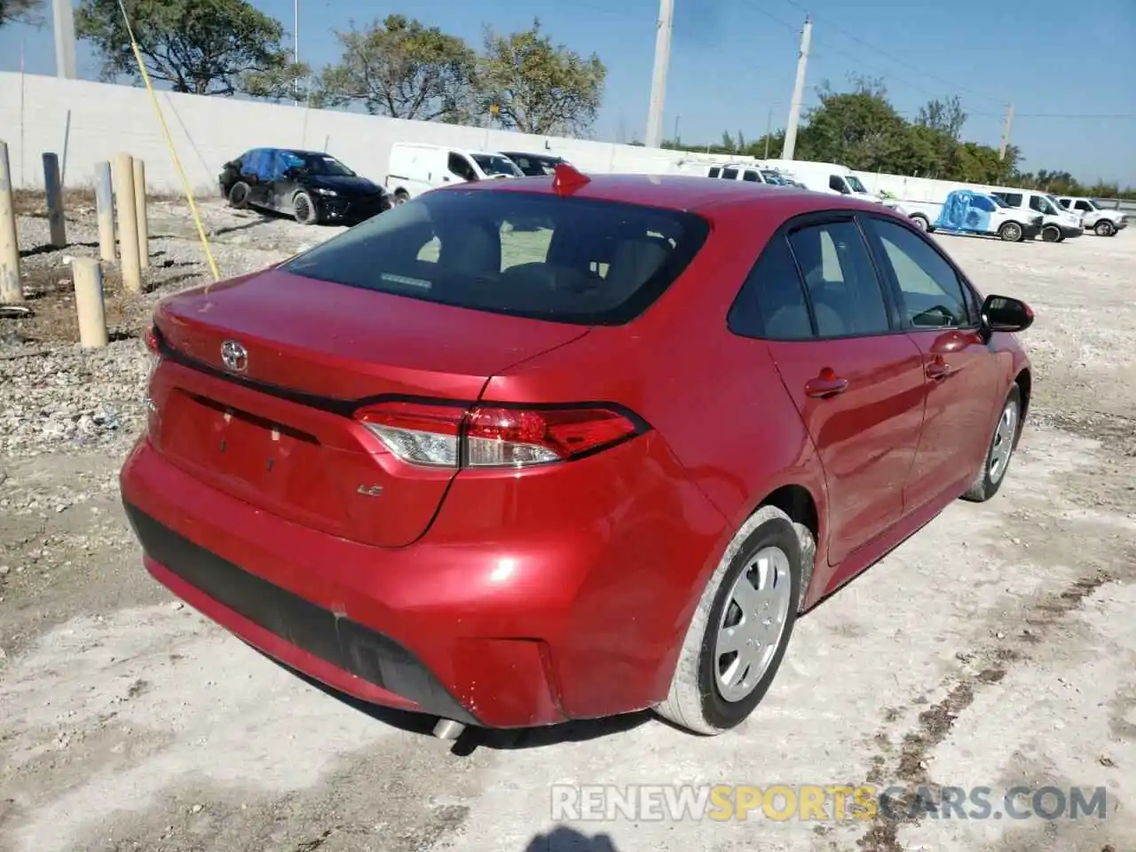 4 Photograph of a damaged car JTDEPMAE2MJ145351 TOYOTA COROLLA 2021