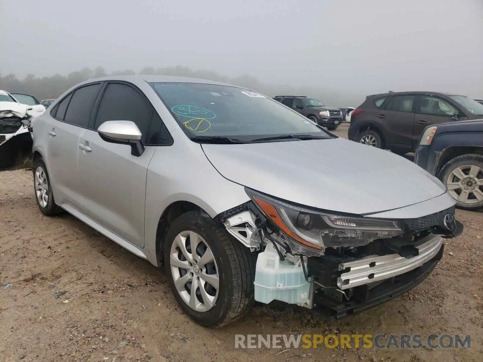 1 Photograph of a damaged car JTDEPMAE2MJ145558 TOYOTA COROLLA 2021