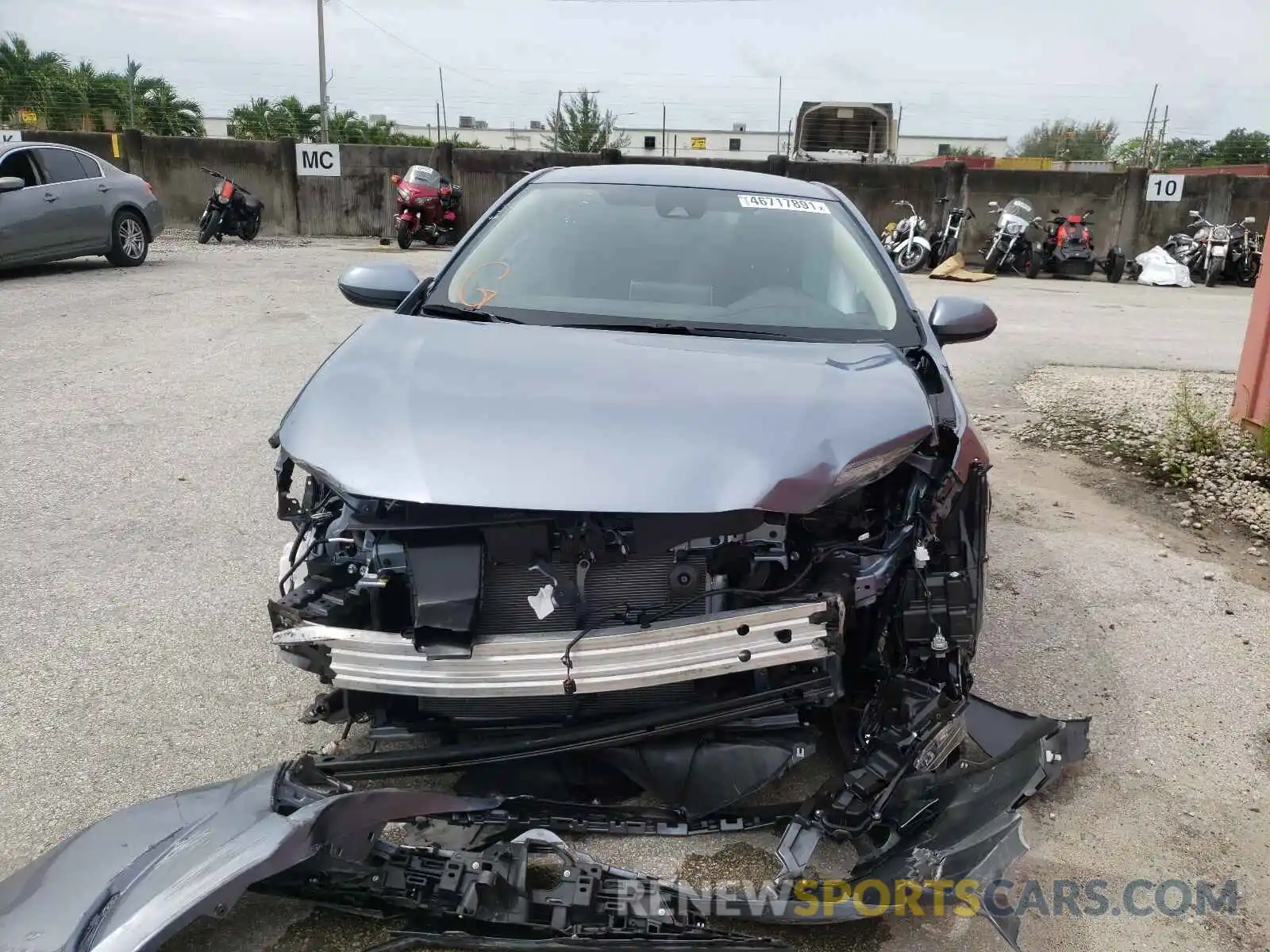 9 Photograph of a damaged car JTDEPMAE2MJ146094 TOYOTA COROLLA 2021