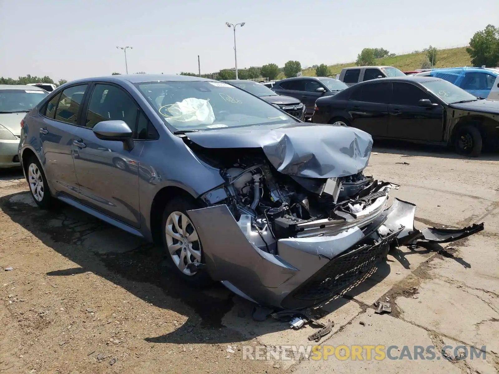 1 Photograph of a damaged car JTDEPMAE2MJ146225 TOYOTA COROLLA 2021