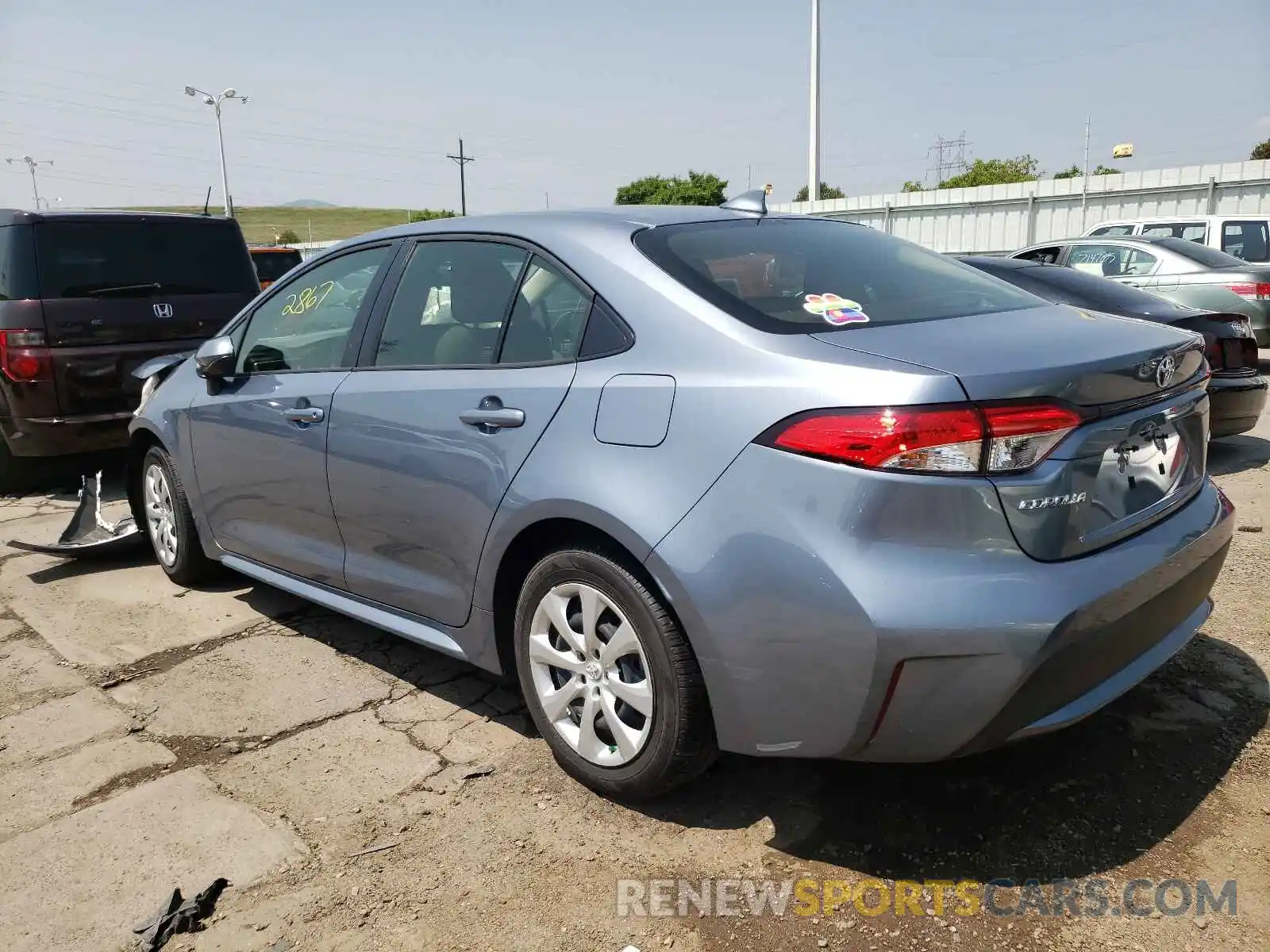 3 Photograph of a damaged car JTDEPMAE2MJ146225 TOYOTA COROLLA 2021