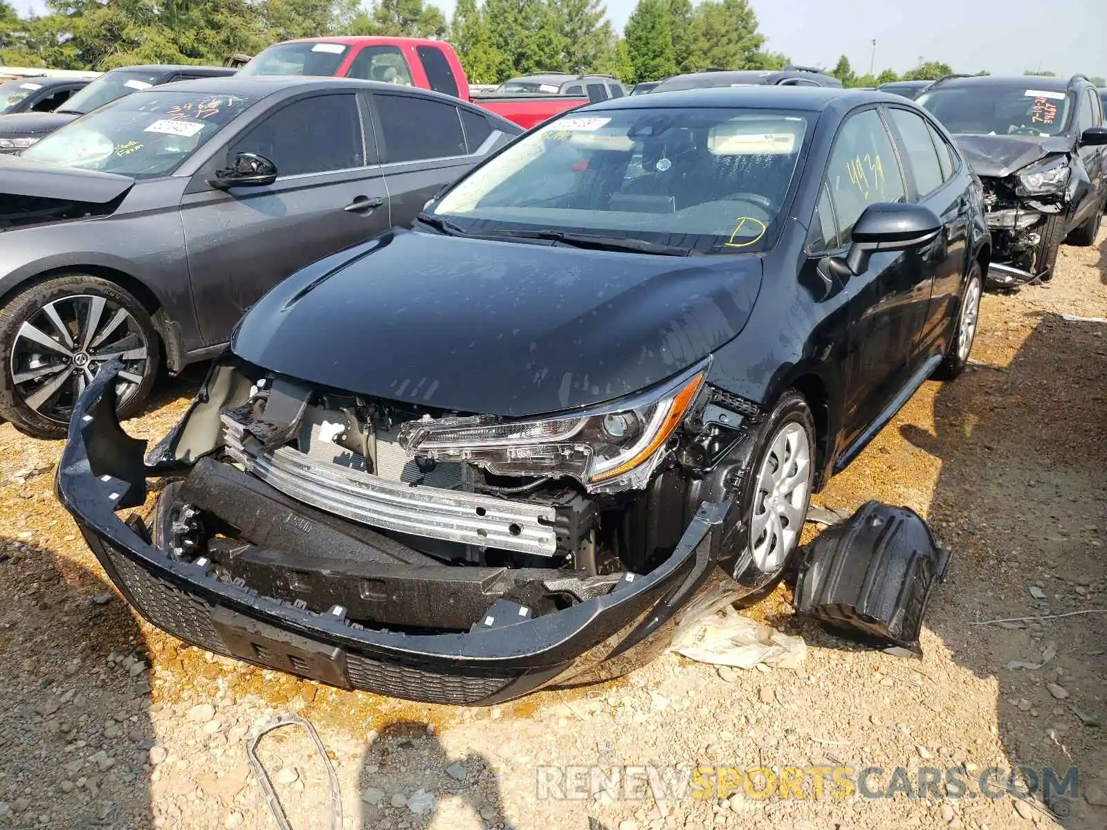 2 Photograph of a damaged car JTDEPMAE2MJ146497 TOYOTA COROLLA 2021