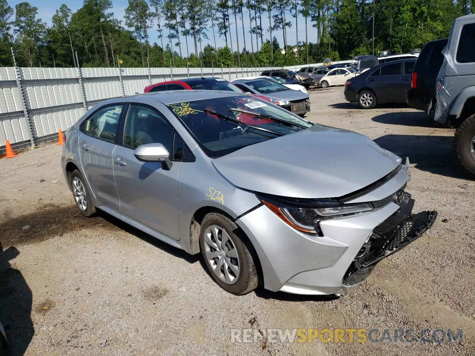 1 Photograph of a damaged car JTDEPMAE2MJ146855 TOYOTA COROLLA 2021