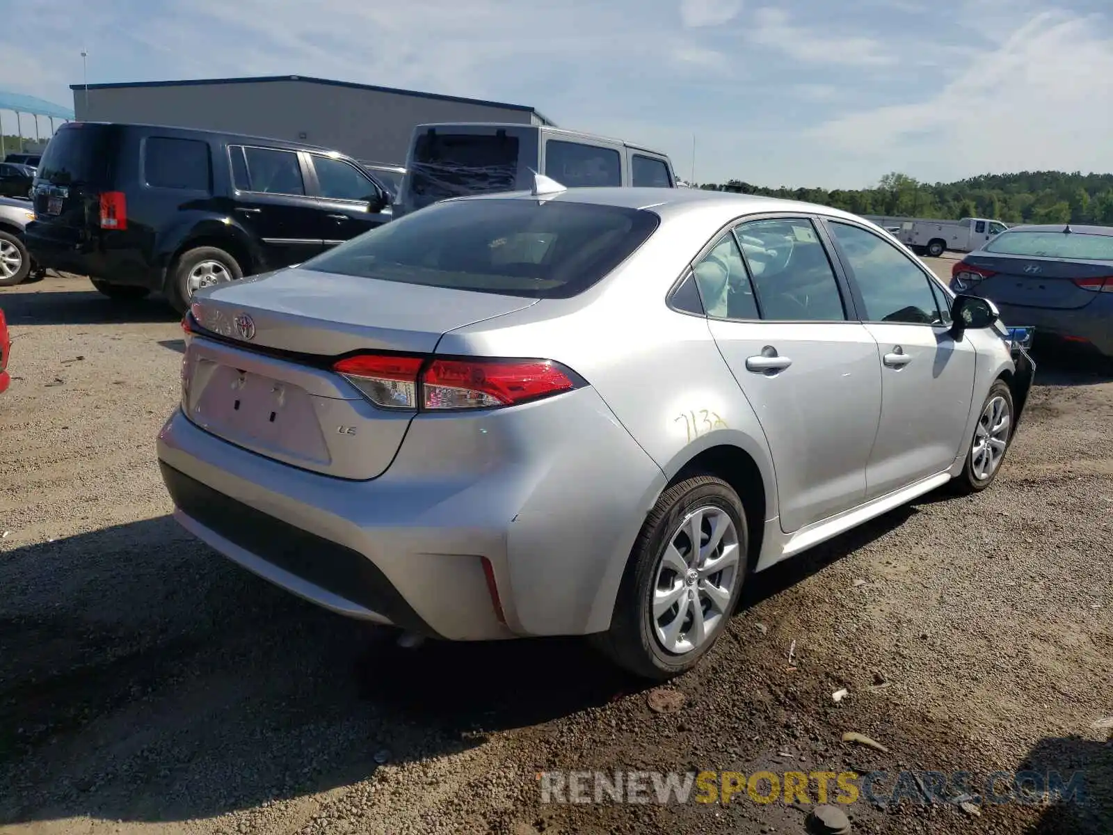 4 Photograph of a damaged car JTDEPMAE2MJ146855 TOYOTA COROLLA 2021