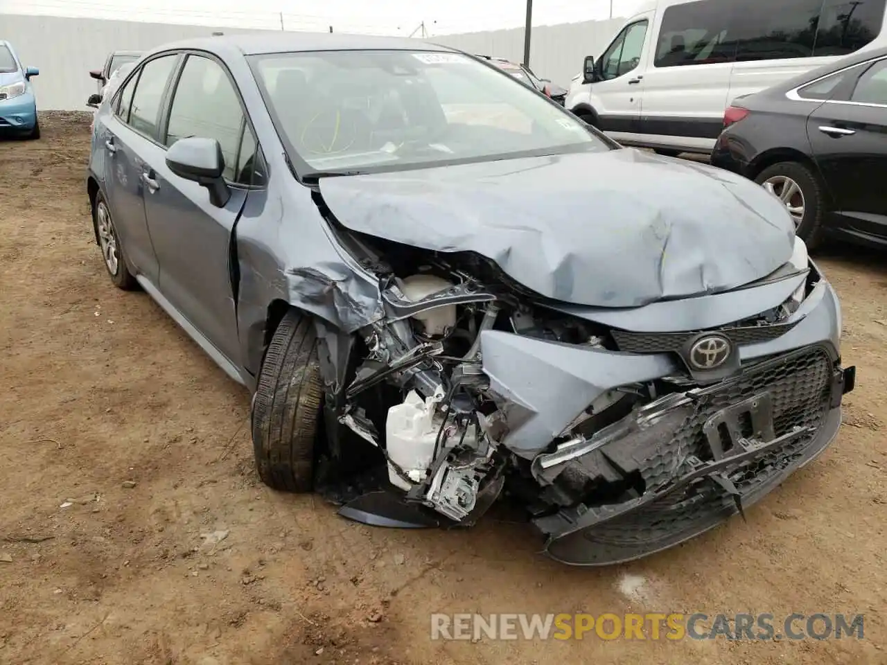 1 Photograph of a damaged car JTDEPMAE2MJ147407 TOYOTA COROLLA 2021