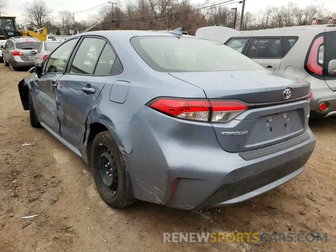 3 Photograph of a damaged car JTDEPMAE2MJ147407 TOYOTA COROLLA 2021