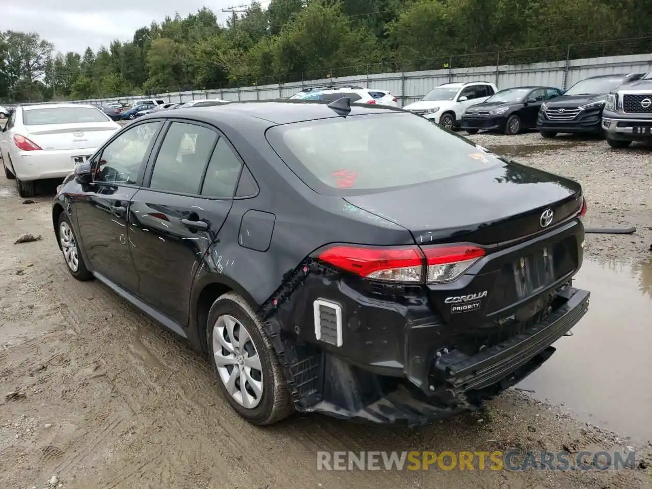 3 Photograph of a damaged car JTDEPMAE2MJ147410 TOYOTA COROLLA 2021