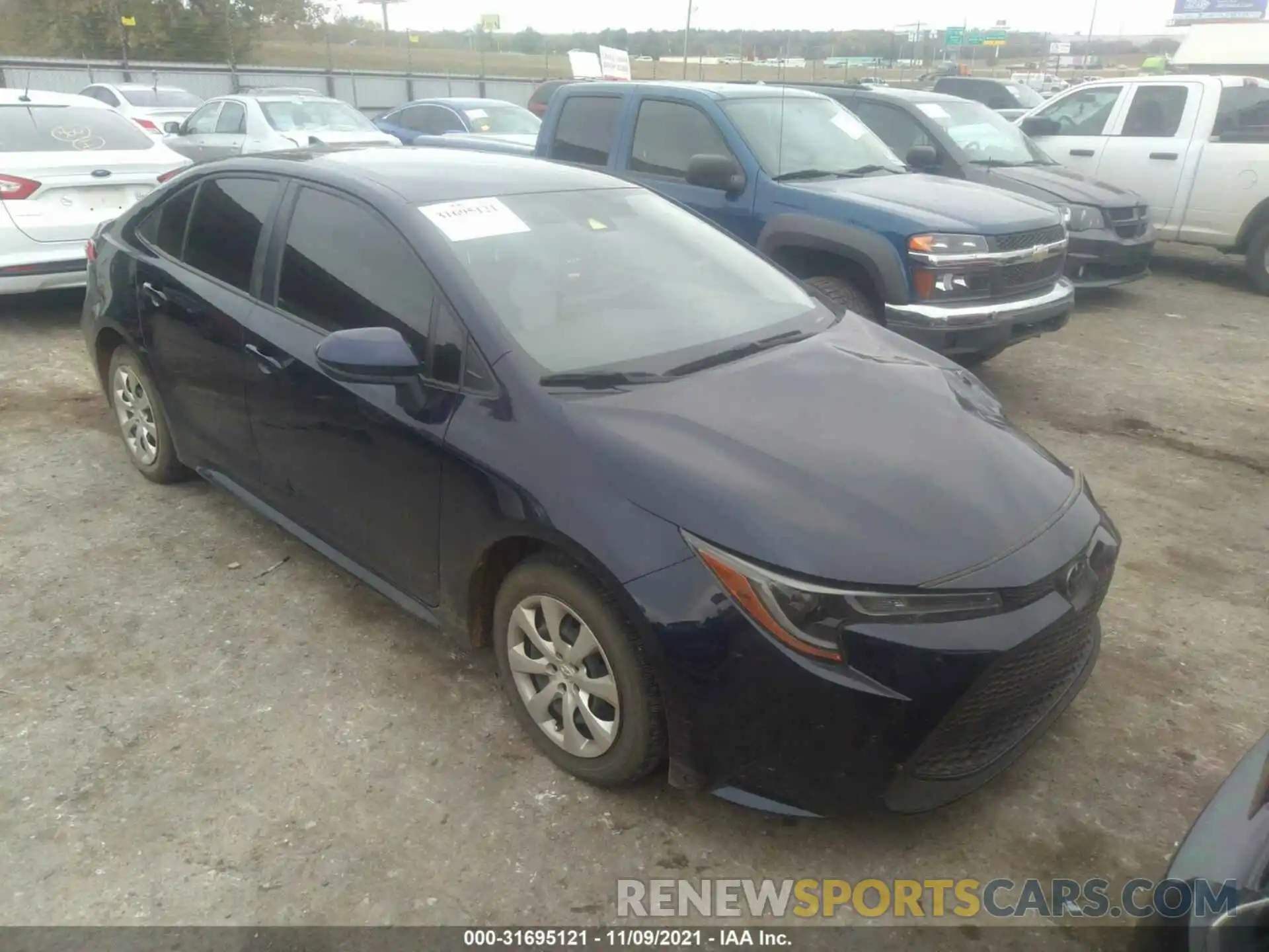 1 Photograph of a damaged car JTDEPMAE2MJ148864 TOYOTA COROLLA 2021