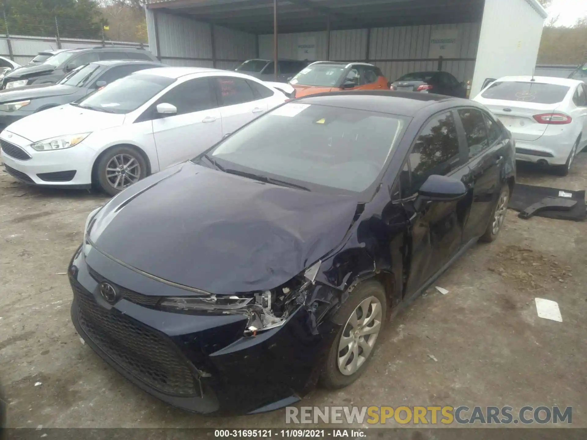 2 Photograph of a damaged car JTDEPMAE2MJ148864 TOYOTA COROLLA 2021