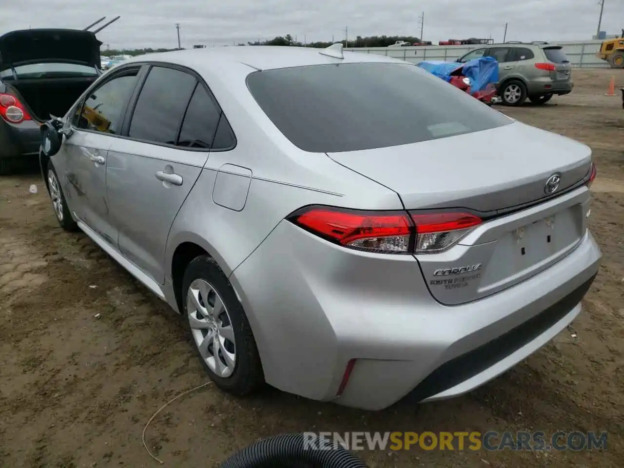 3 Photograph of a damaged car JTDEPMAE2MJ149366 TOYOTA COROLLA 2021