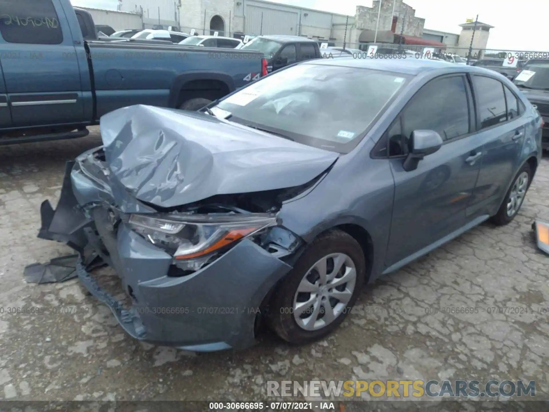 2 Photograph of a damaged car JTDEPMAE2MJ149996 TOYOTA COROLLA 2021