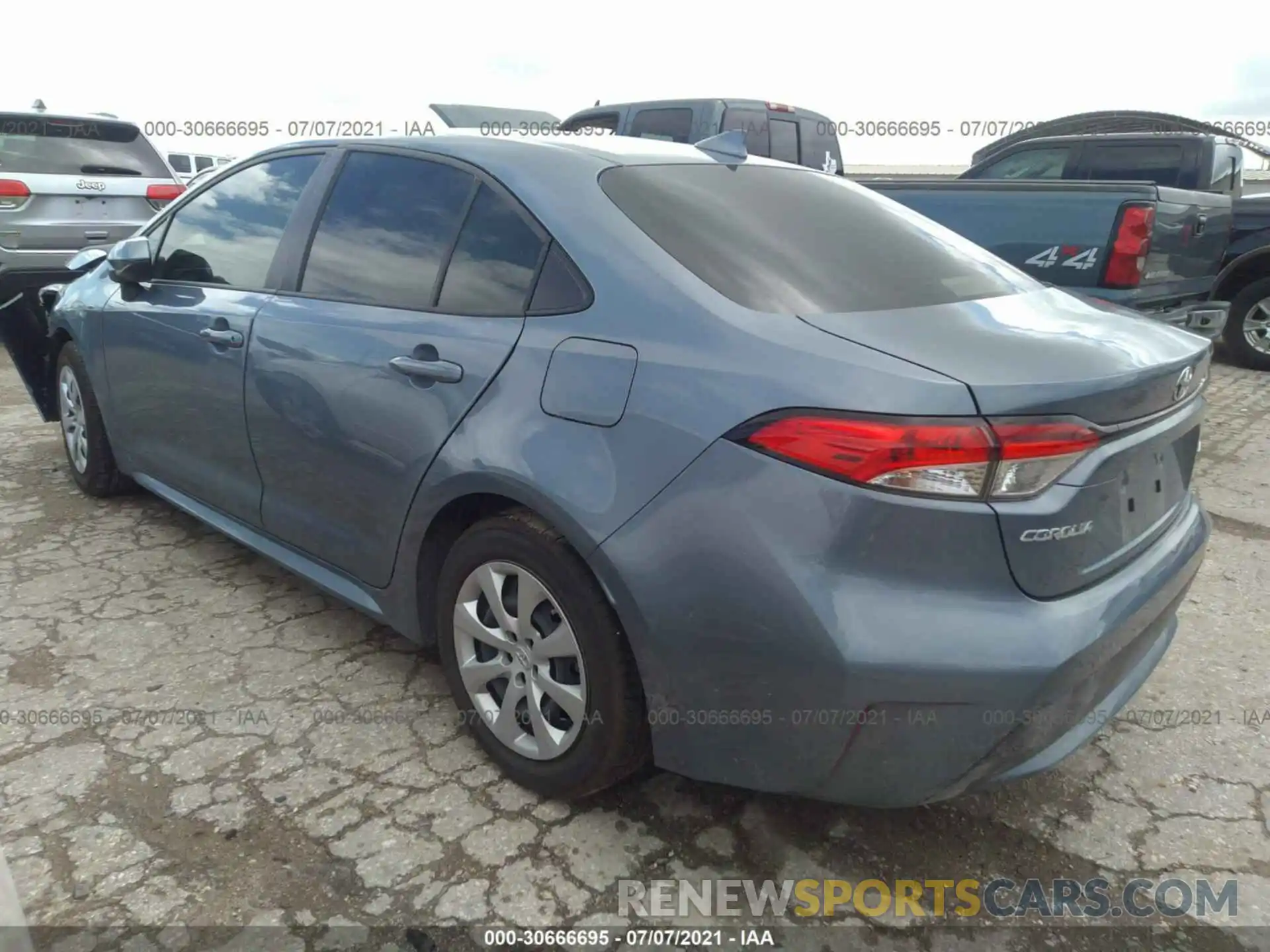 3 Photograph of a damaged car JTDEPMAE2MJ149996 TOYOTA COROLLA 2021