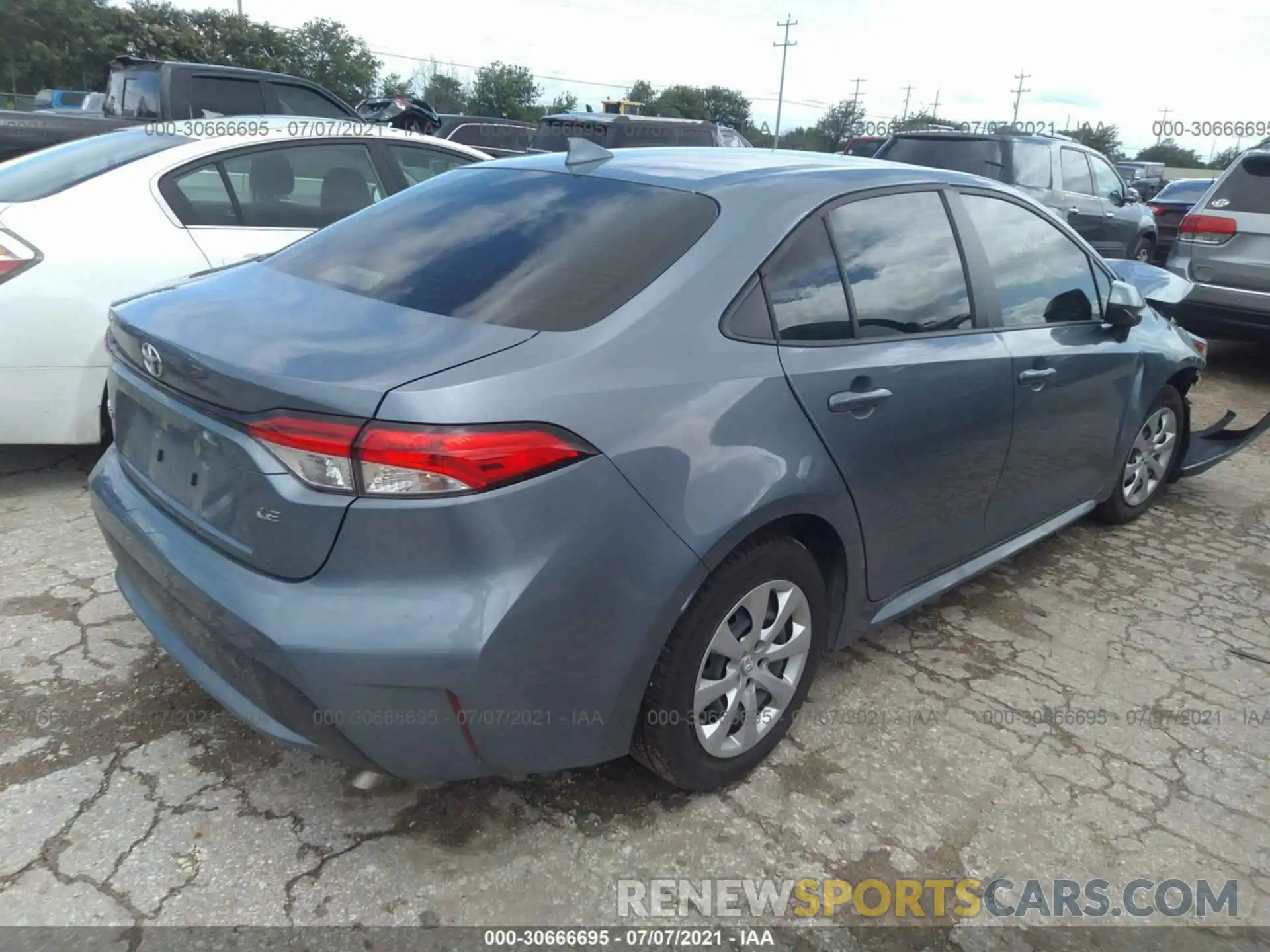 4 Photograph of a damaged car JTDEPMAE2MJ149996 TOYOTA COROLLA 2021