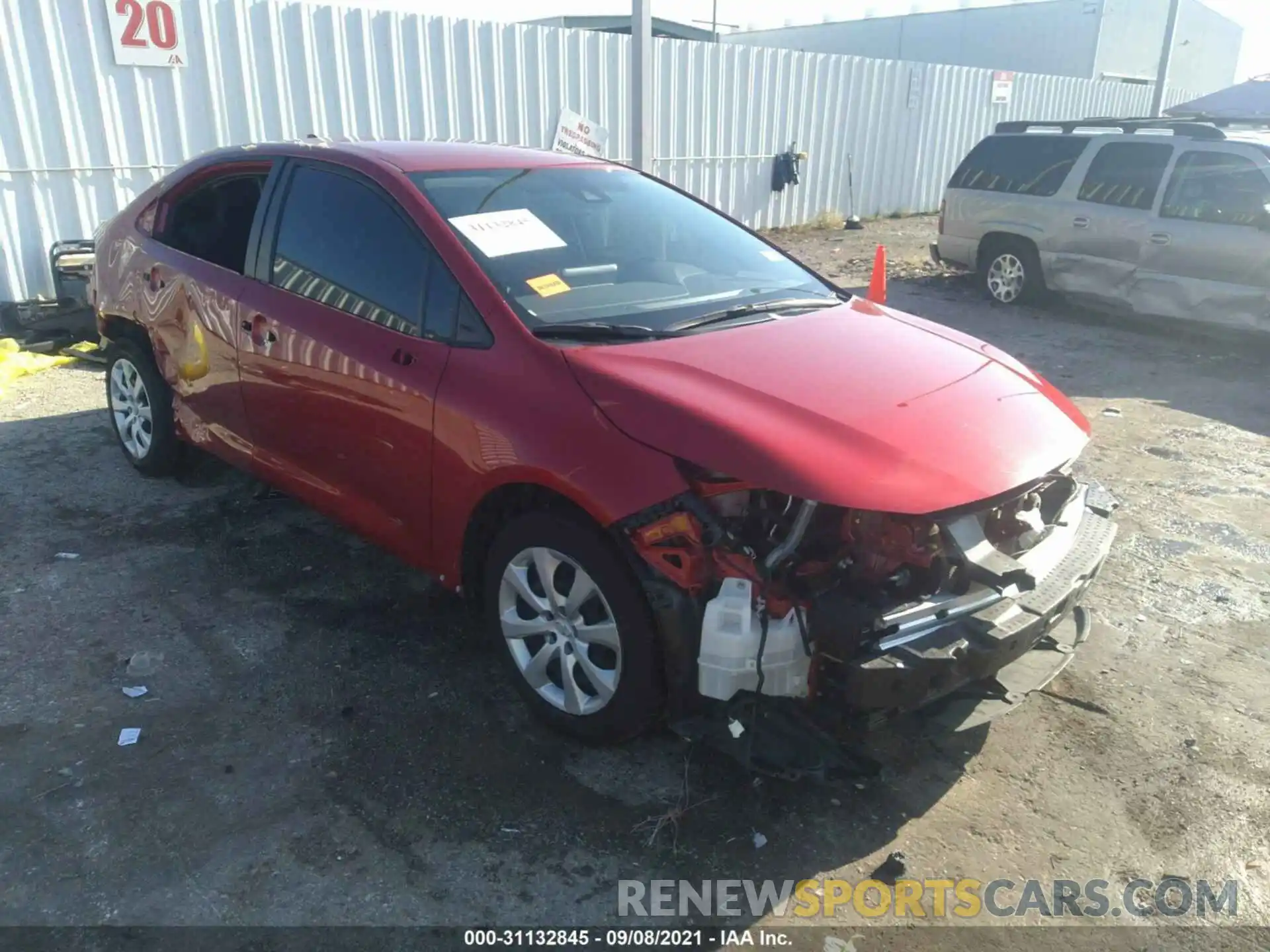 1 Photograph of a damaged car JTDEPMAE2MJ150601 TOYOTA COROLLA 2021