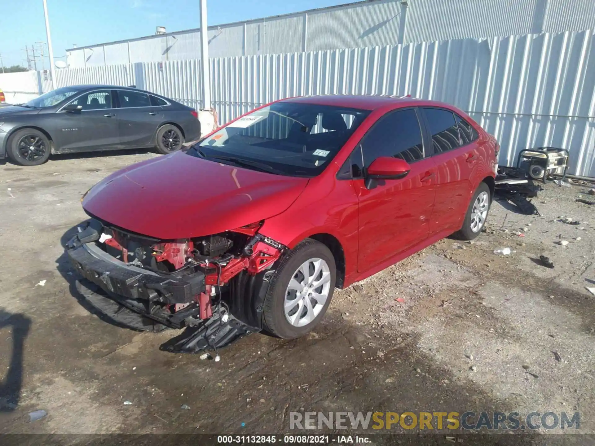 2 Photograph of a damaged car JTDEPMAE2MJ150601 TOYOTA COROLLA 2021