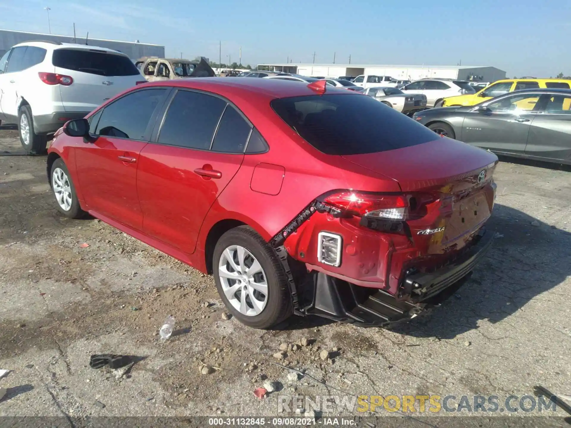 3 Photograph of a damaged car JTDEPMAE2MJ150601 TOYOTA COROLLA 2021