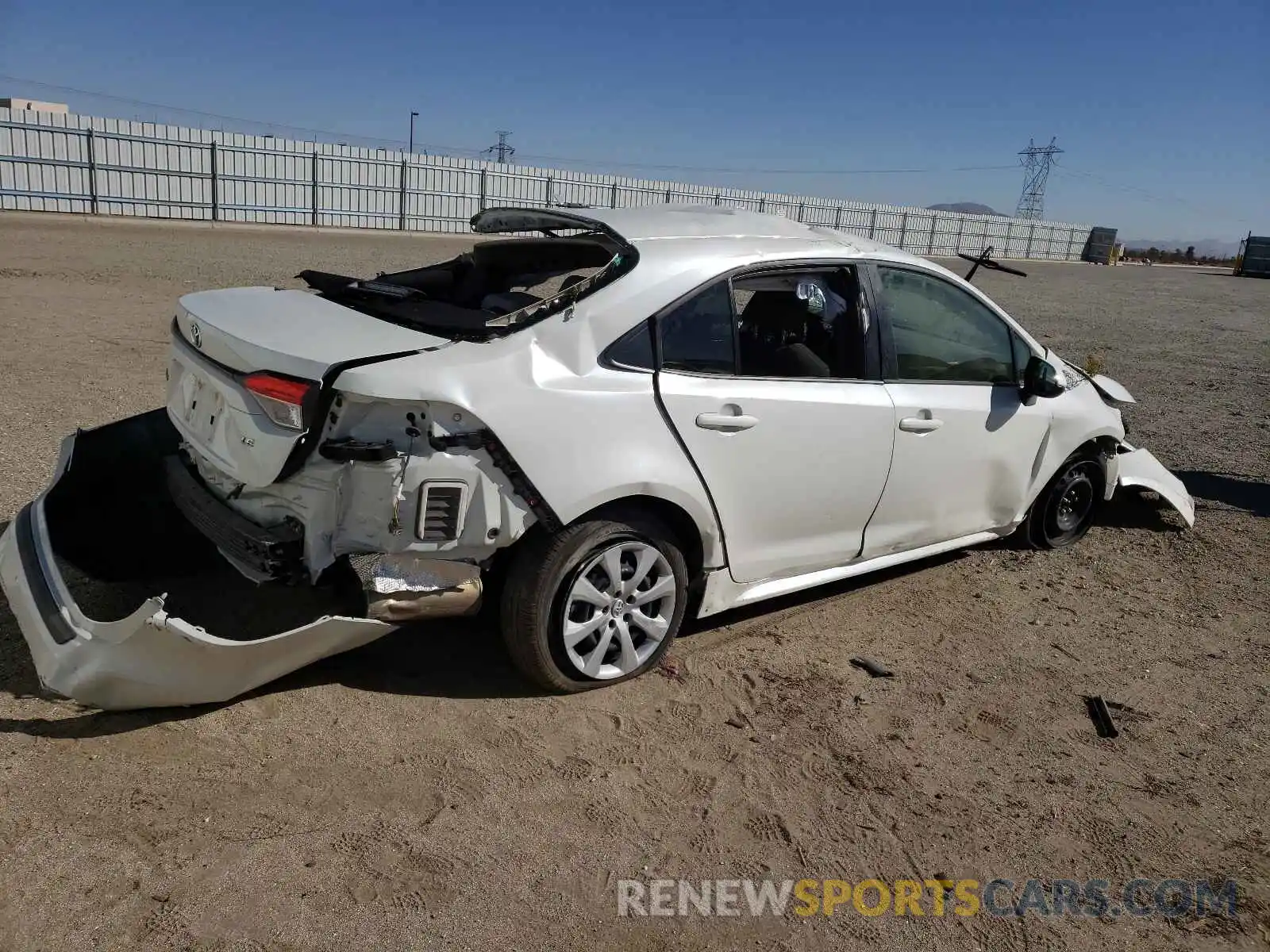 4 Photograph of a damaged car JTDEPMAE2MJ151828 TOYOTA COROLLA 2021