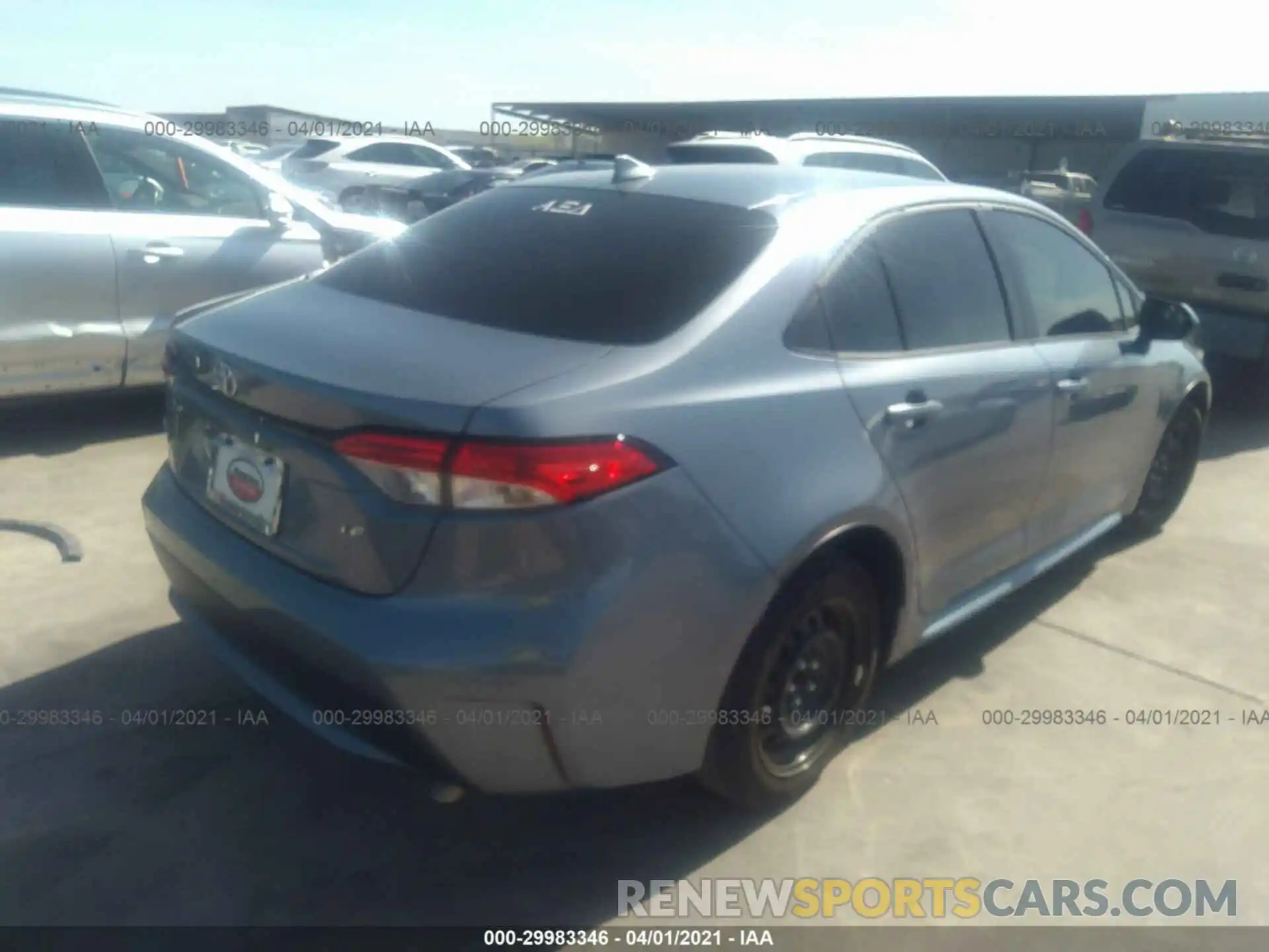 4 Photograph of a damaged car JTDEPMAE2MJ151862 TOYOTA COROLLA 2021