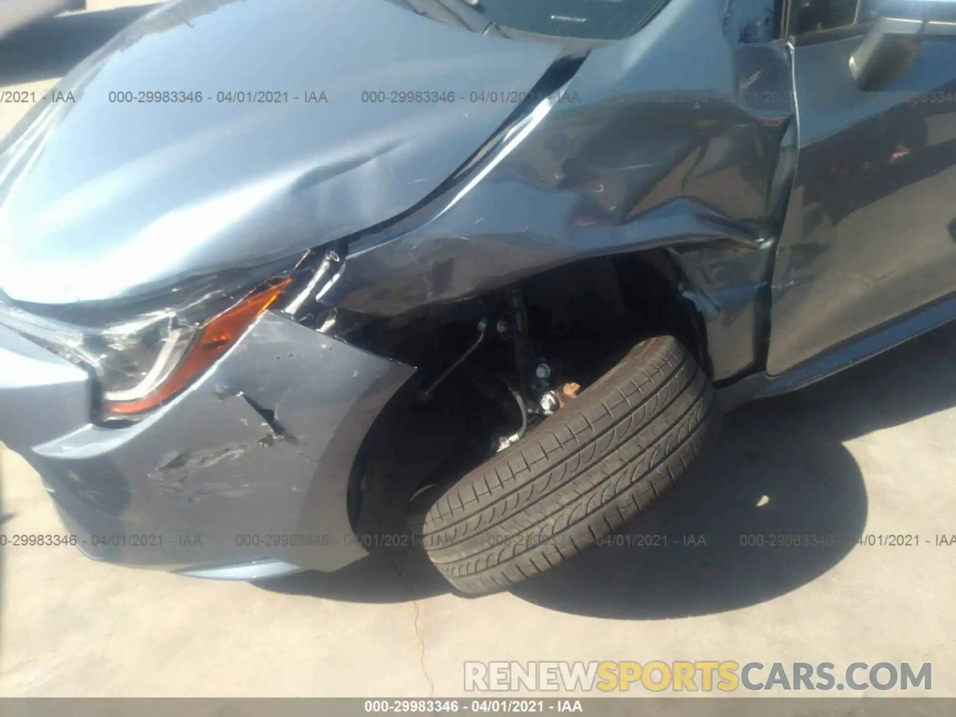 6 Photograph of a damaged car JTDEPMAE2MJ151862 TOYOTA COROLLA 2021