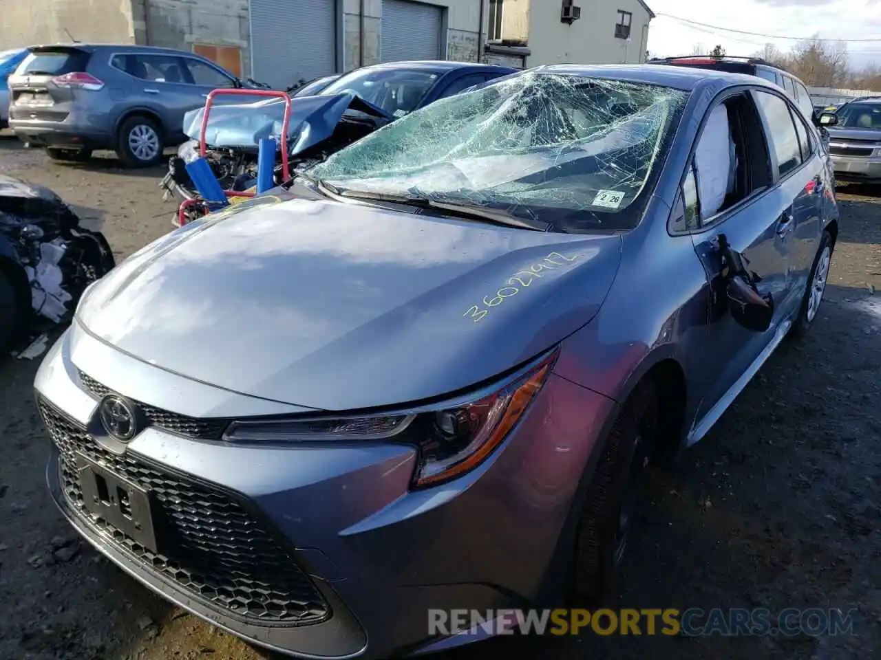 2 Photograph of a damaged car JTDEPMAE2MJ152395 TOYOTA COROLLA 2021