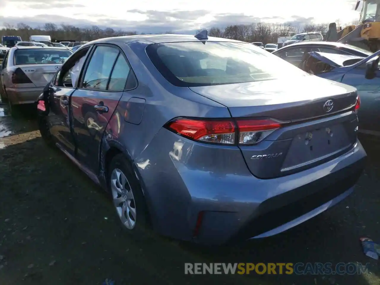 3 Photograph of a damaged car JTDEPMAE2MJ152395 TOYOTA COROLLA 2021