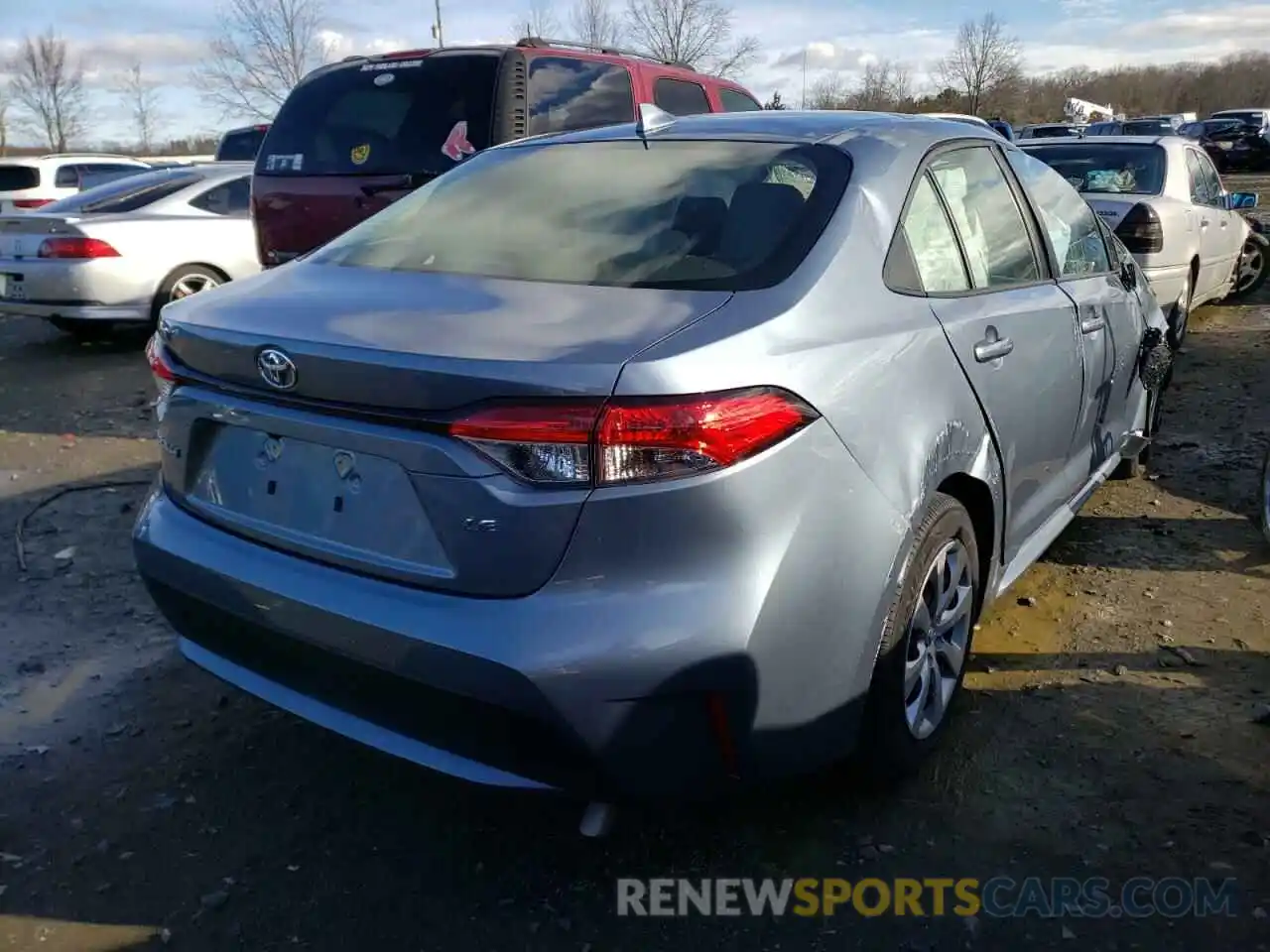 4 Photograph of a damaged car JTDEPMAE2MJ152395 TOYOTA COROLLA 2021