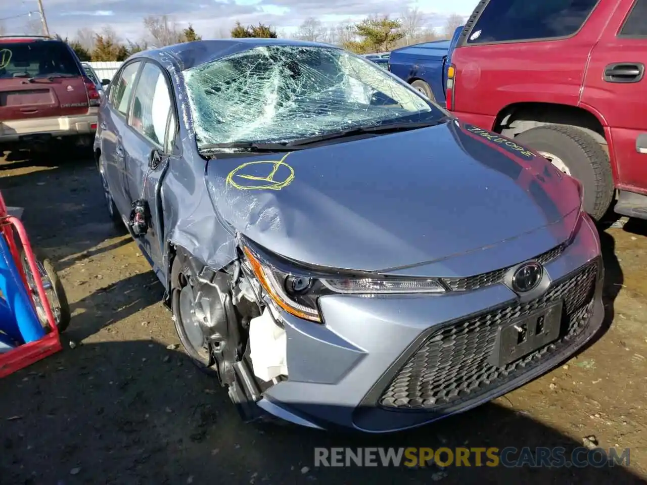 9 Photograph of a damaged car JTDEPMAE2MJ152395 TOYOTA COROLLA 2021