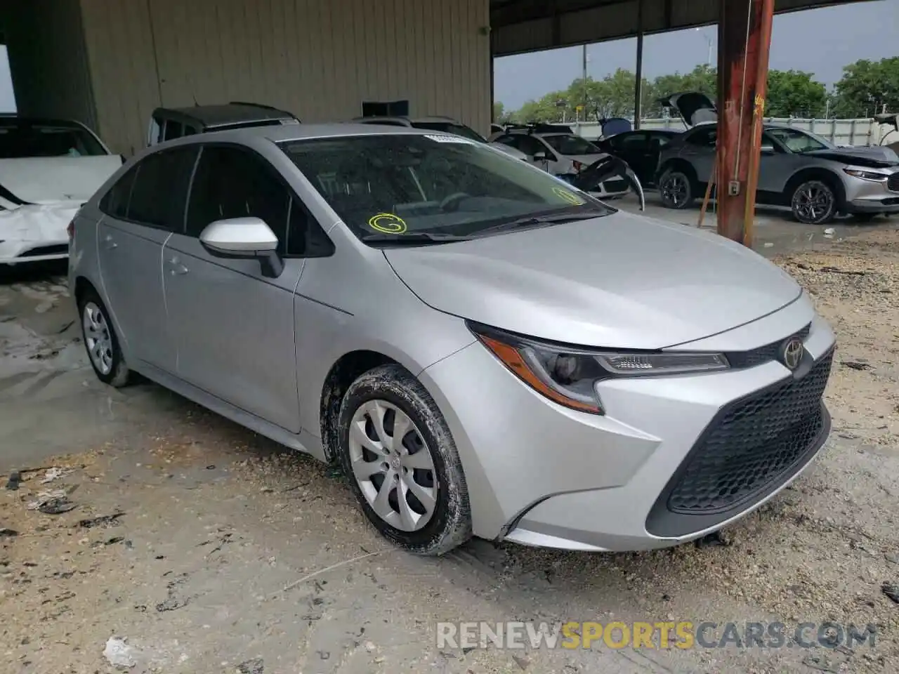 1 Photograph of a damaged car JTDEPMAE2MJ152493 TOYOTA COROLLA 2021