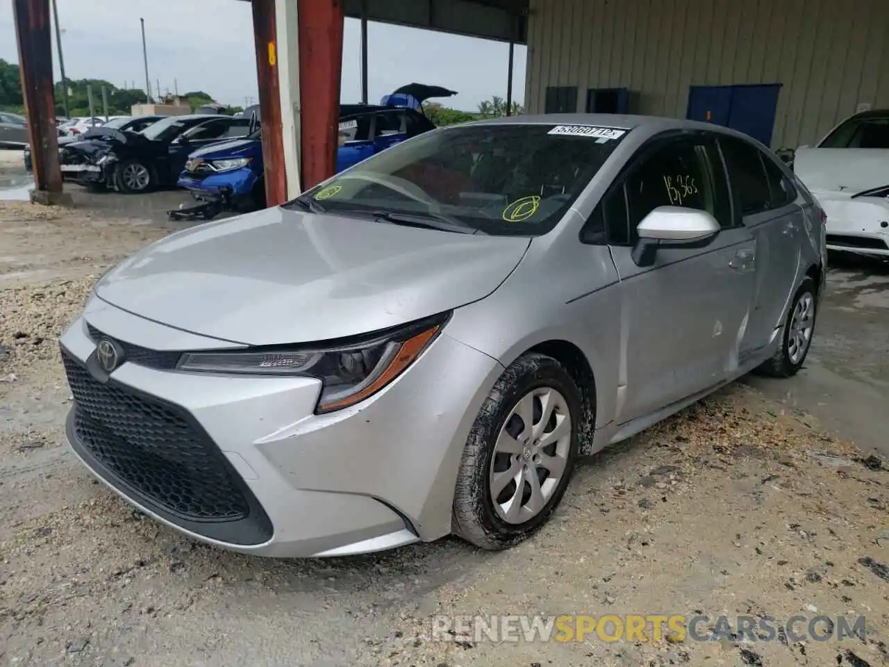 2 Photograph of a damaged car JTDEPMAE2MJ152493 TOYOTA COROLLA 2021