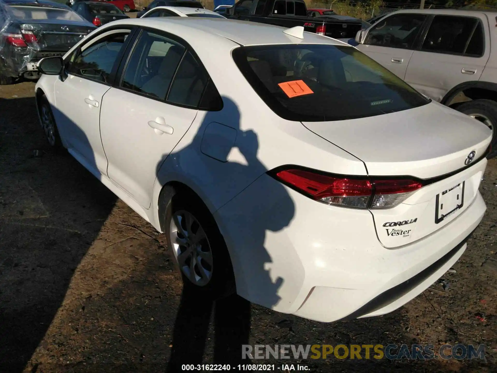 3 Photograph of a damaged car JTDEPMAE2MJ153224 TOYOTA COROLLA 2021