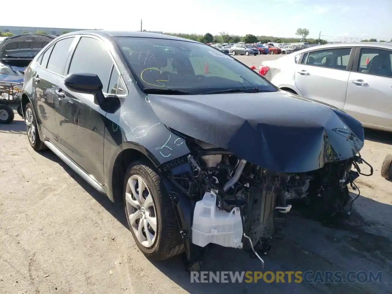 1 Photograph of a damaged car JTDEPMAE2MJ153367 TOYOTA COROLLA 2021